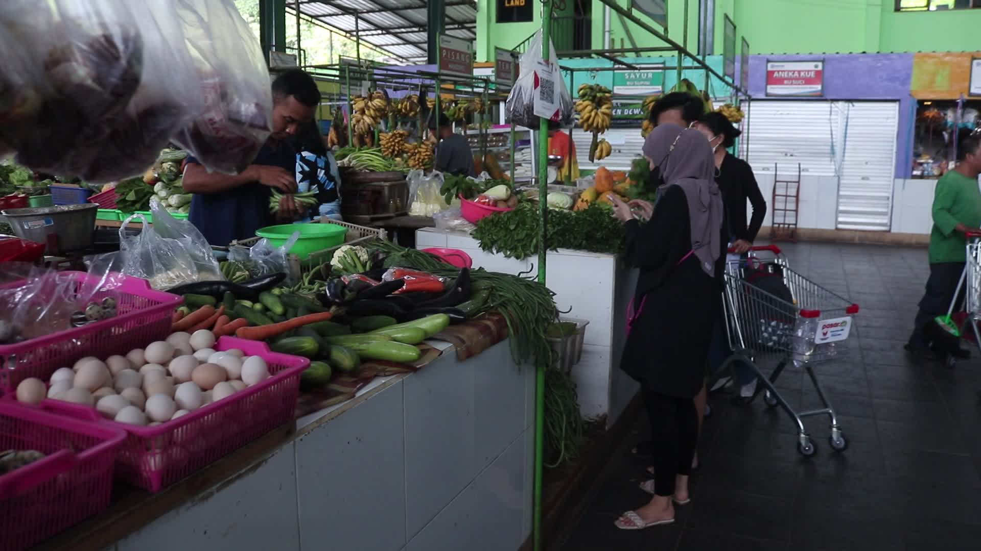 Indonesia Traditional Market 