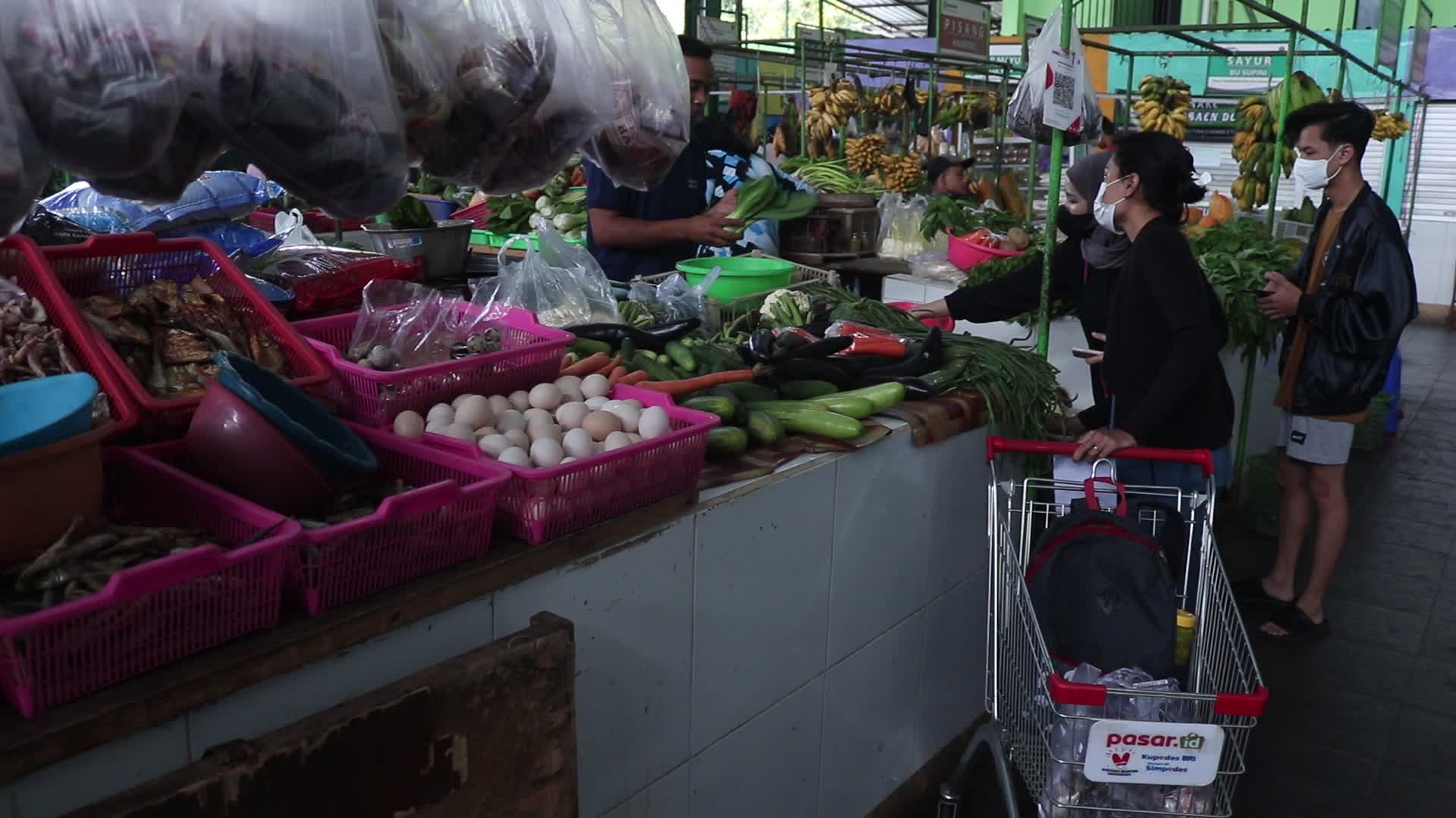 Indonesia Traditional Market 