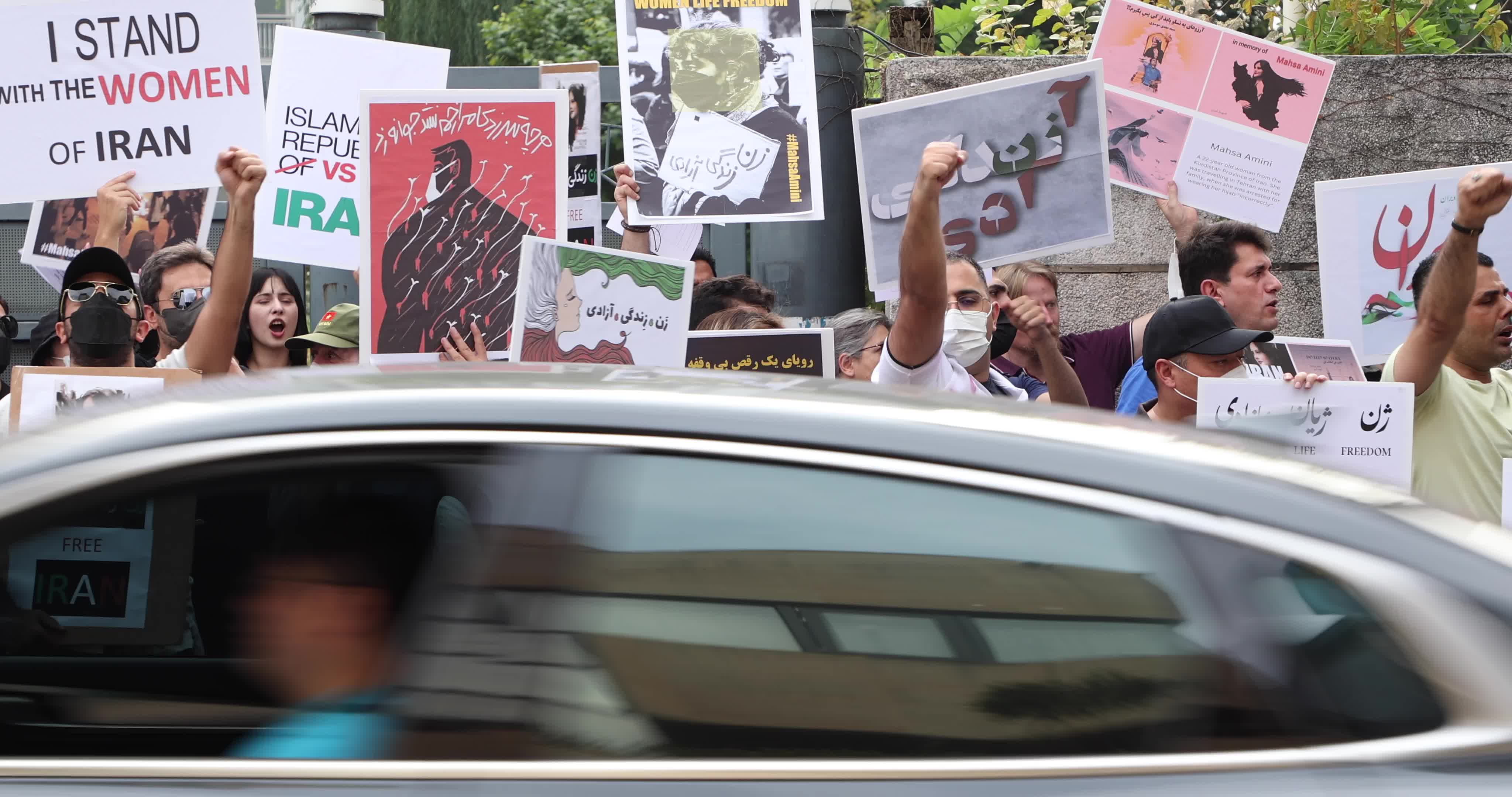 Demonstrators Protest Against Death Of Mahsa Amini In South Korea
