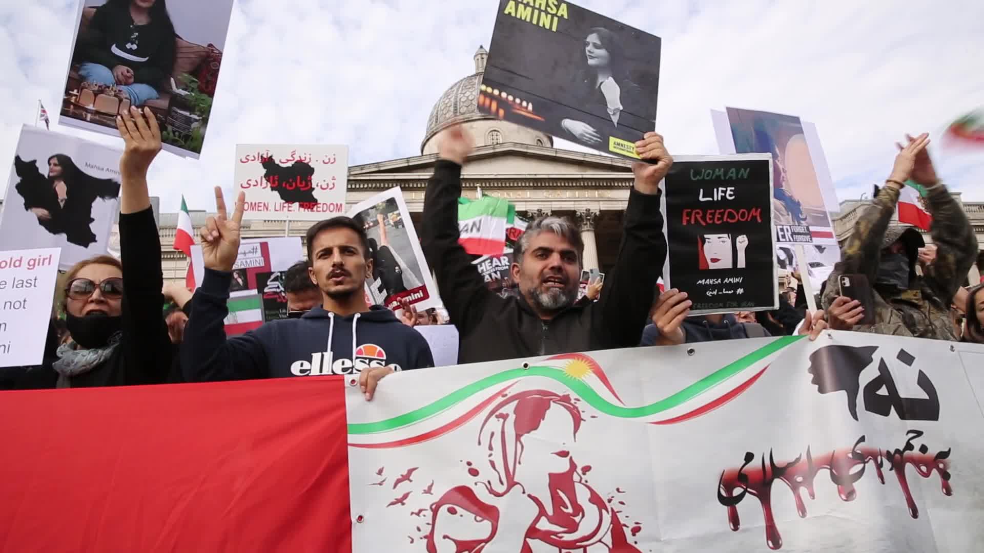 Protest of Solidarity With The Women Of Iran in London