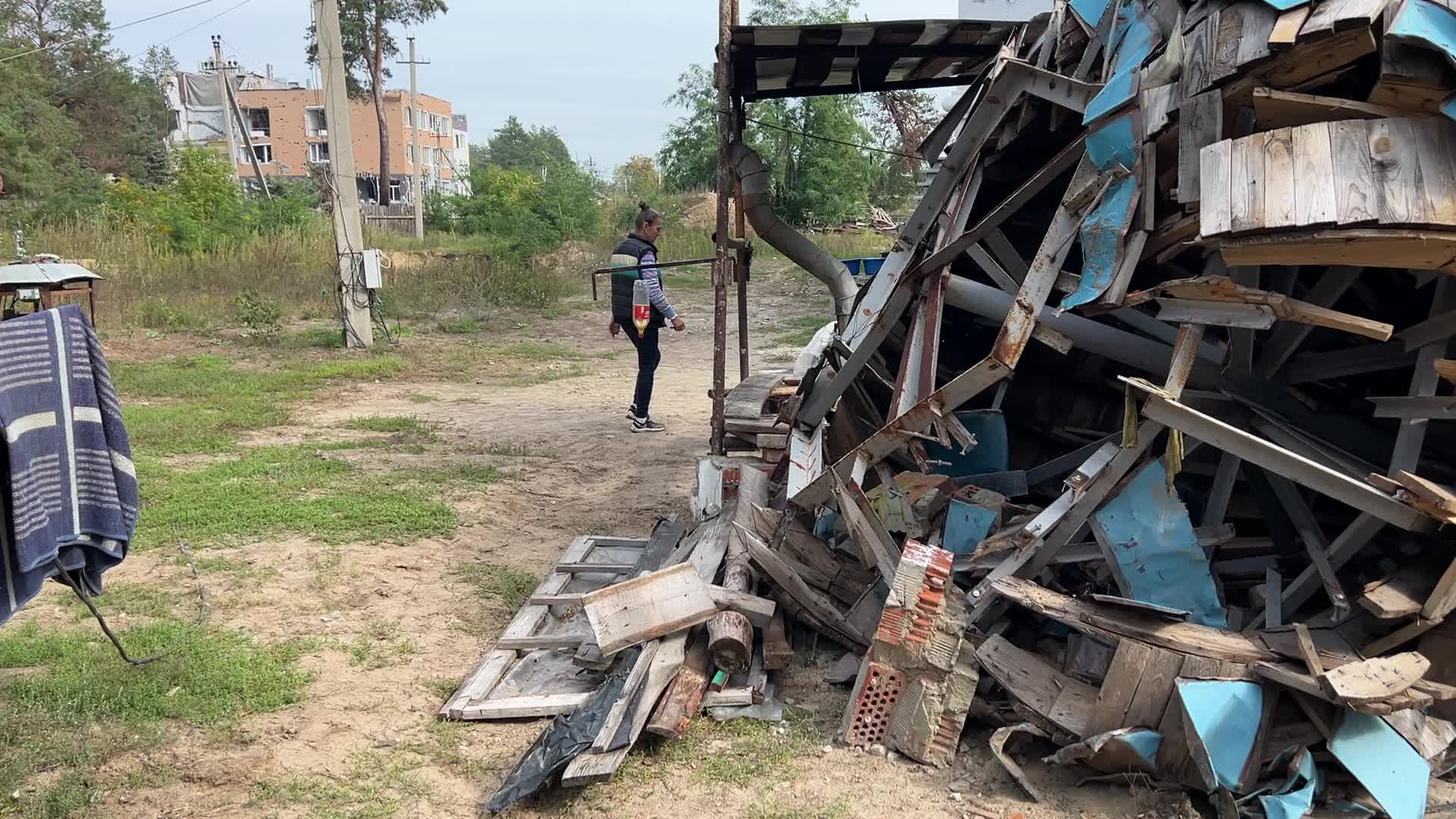About 30 local residents live in a basement of the Orthodox Church 