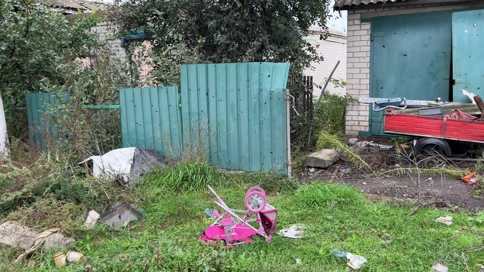 Liberated village of Kamianka in Kharkiv region