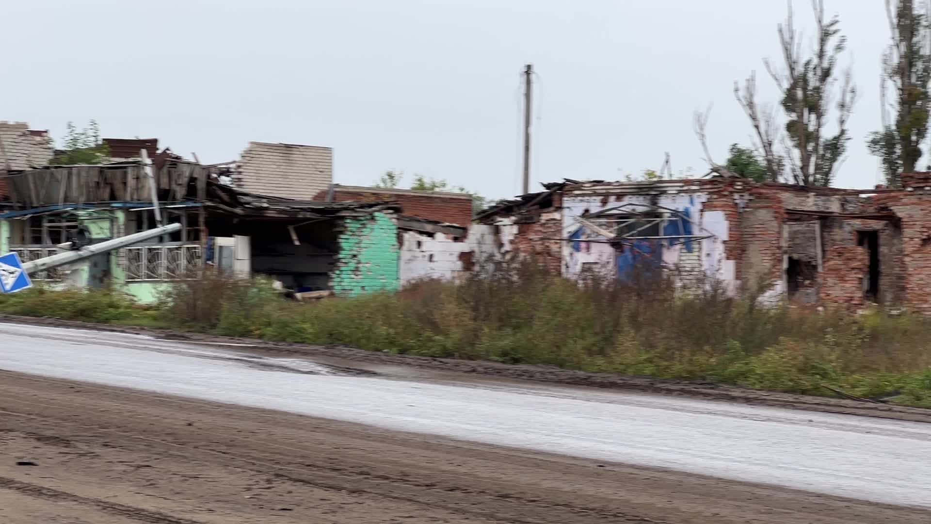 Liberated village of Kamianka in Kharkiv region