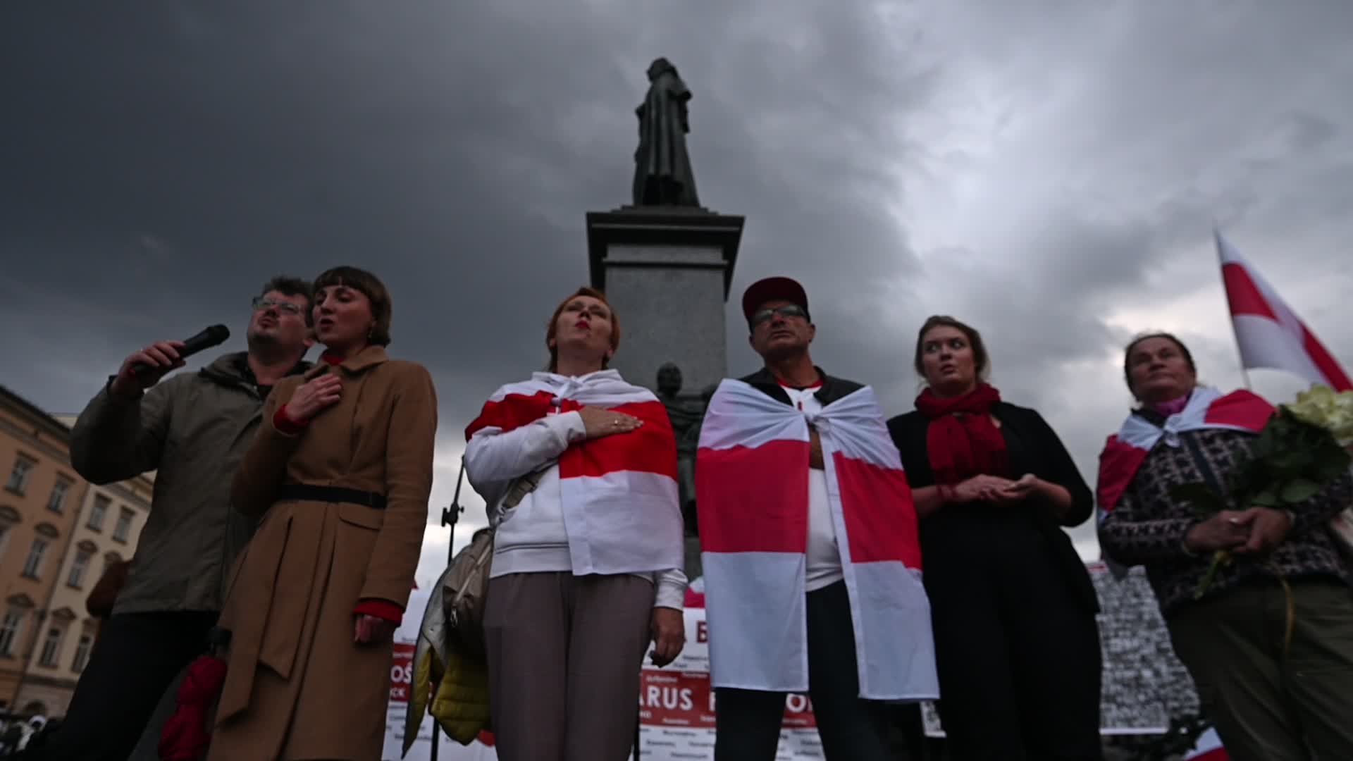 Belarusian Opposition Leader Svetlana Tikhanovskaya In Krakow
