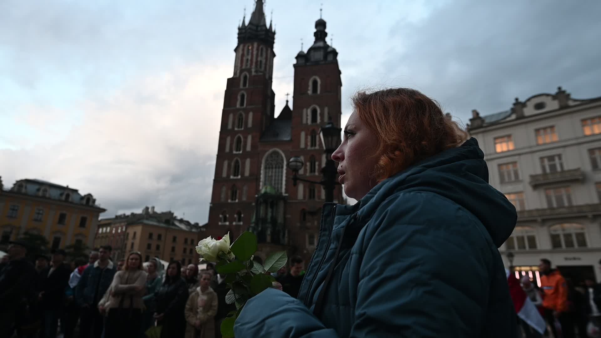 Belarusian Opposition Leader Svetlana Tikhanovskaya In Krakow