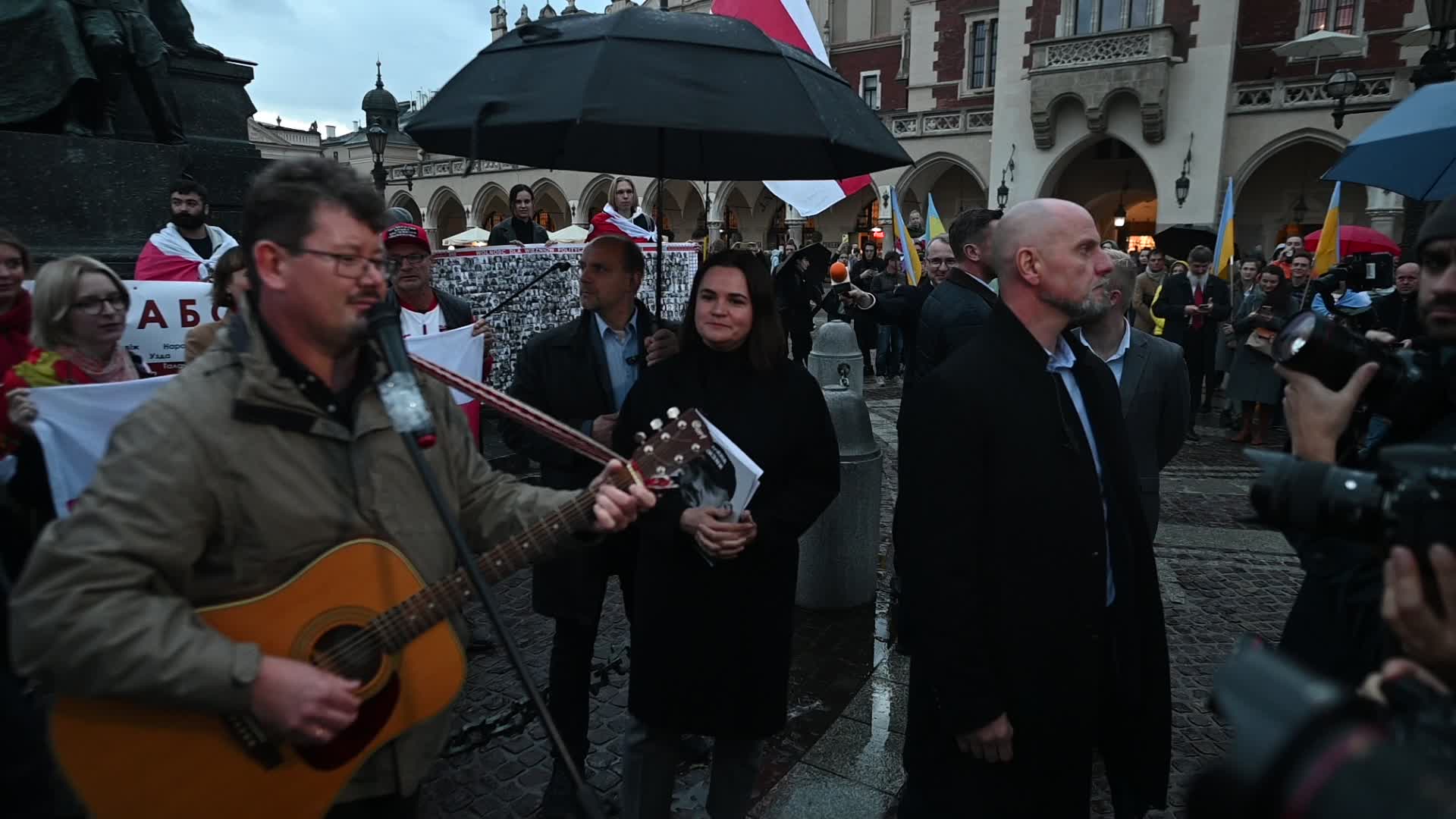 Belarusian Opposition Leader Svetlana Tikhanovskaya In Krakow