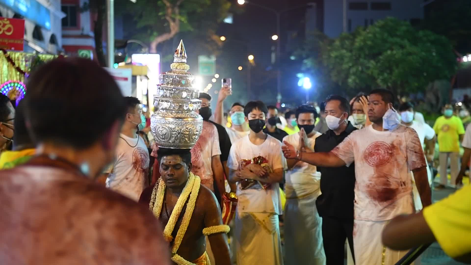 Navaratri Hindu  Festival Parade In Bangkok