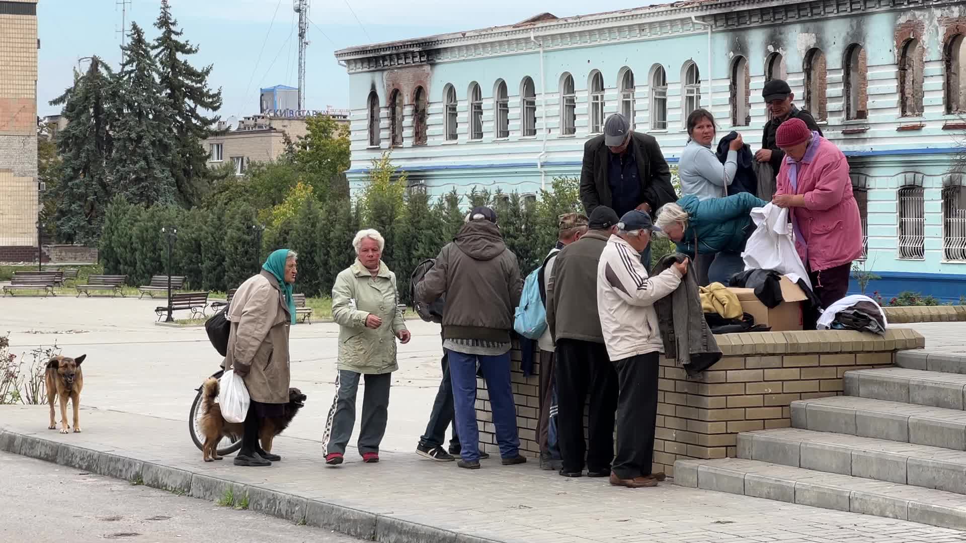 Recaptured Ukrainian city of Izium