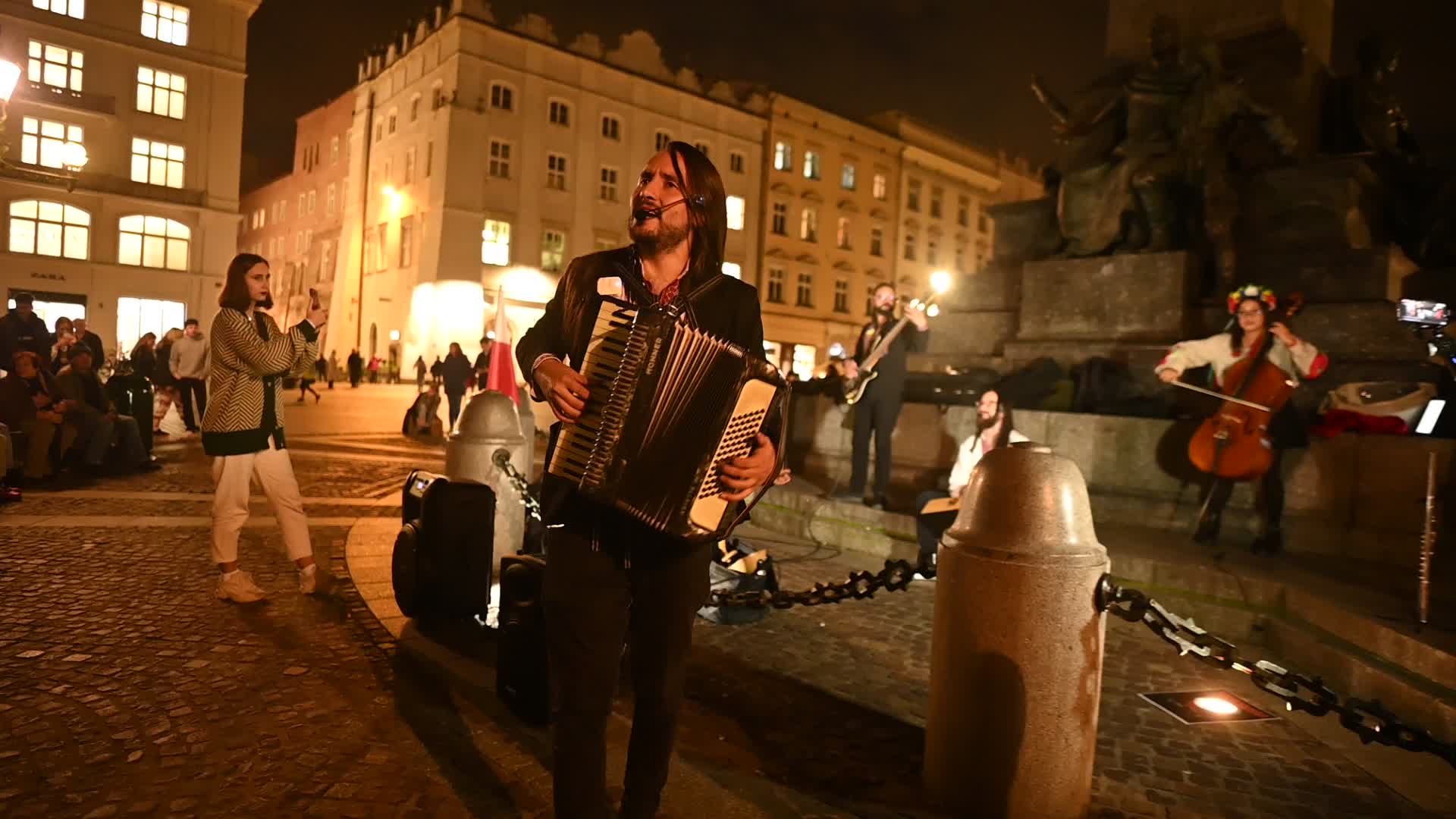 Los Iankover’s Perform In Krakow's Market Square