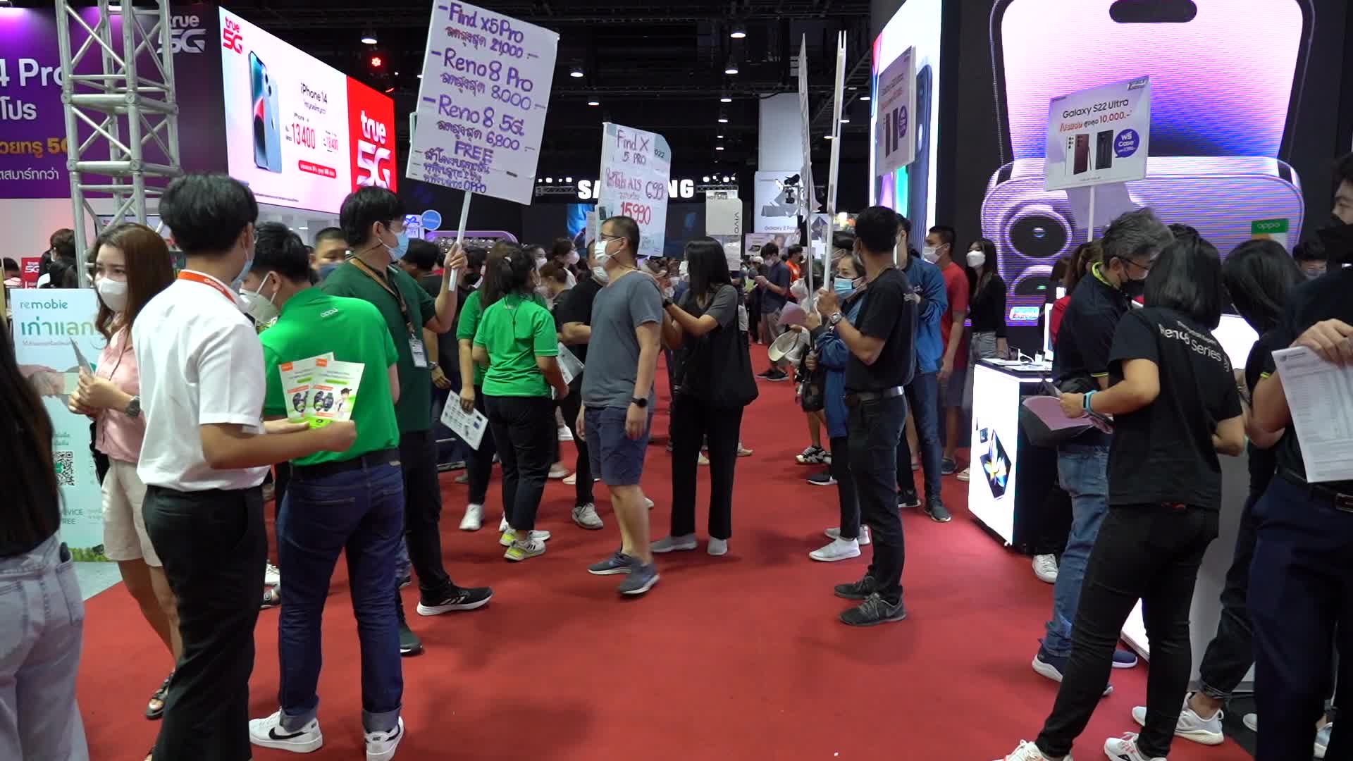 Thailand Mobile Expo 2022 in Bangkok.