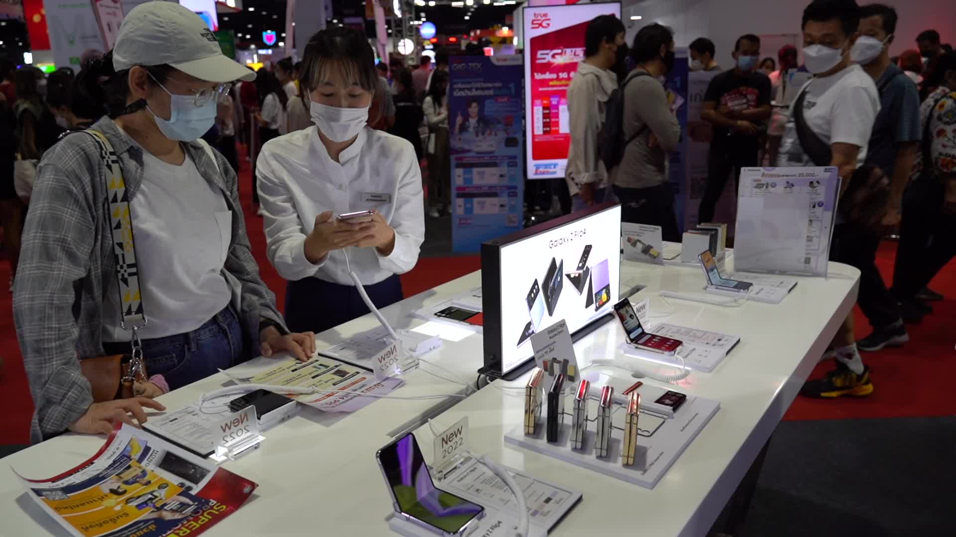 Thailand Mobile Expo 2022 in Bangkok.