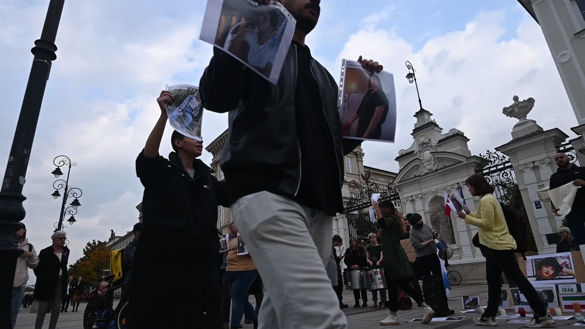 Protest In Memory Of Mahsa Amini In Warsaw
