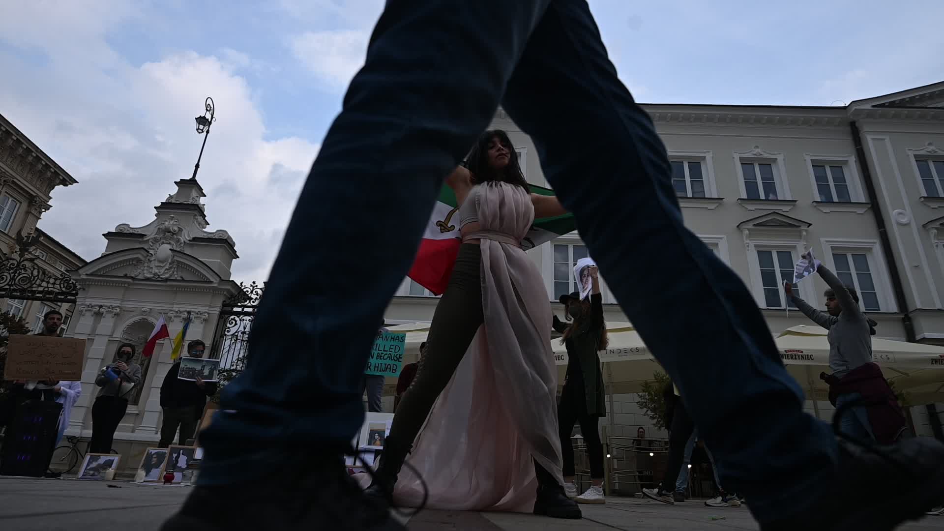Protest In Memory Of Mahsa Amini In Warsaw