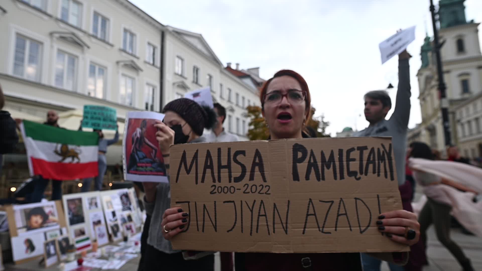 Protest In Memory Of Mahsa Amini In Warsaw