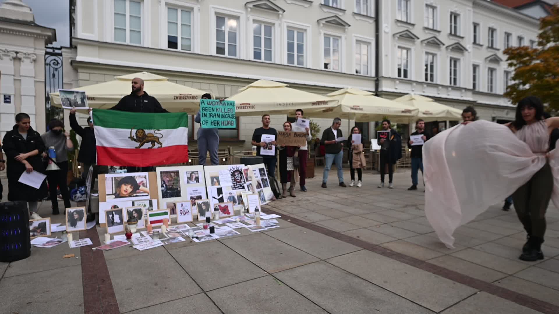 Protest In Memory Of Mahsa Amini In Warsaw