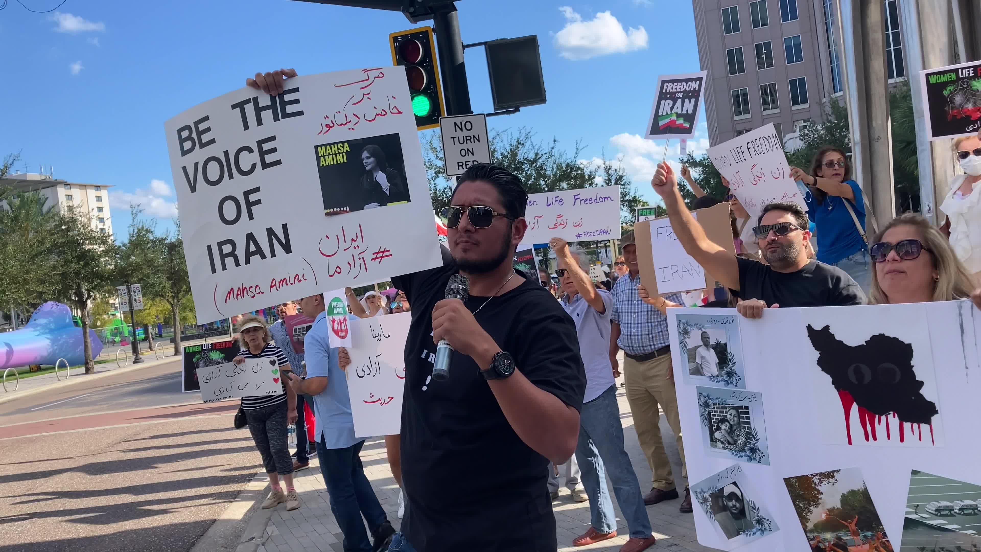 Iran Protest in Orlando, Florida
