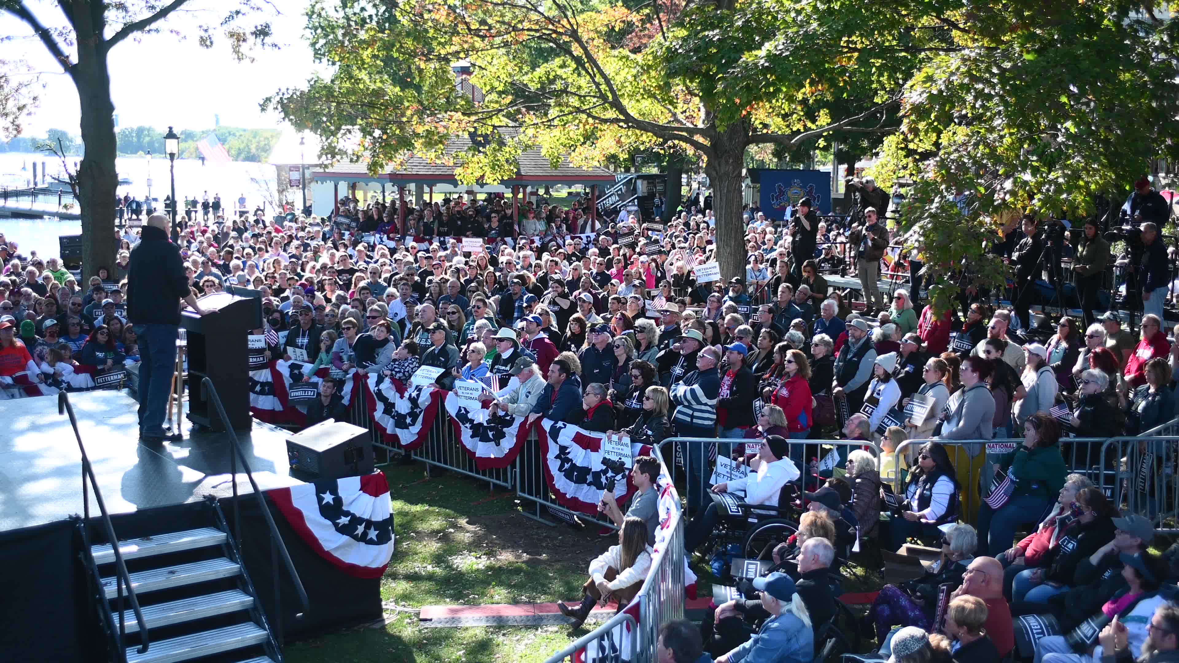 John Fetterman Holds Rally in Bristol PA