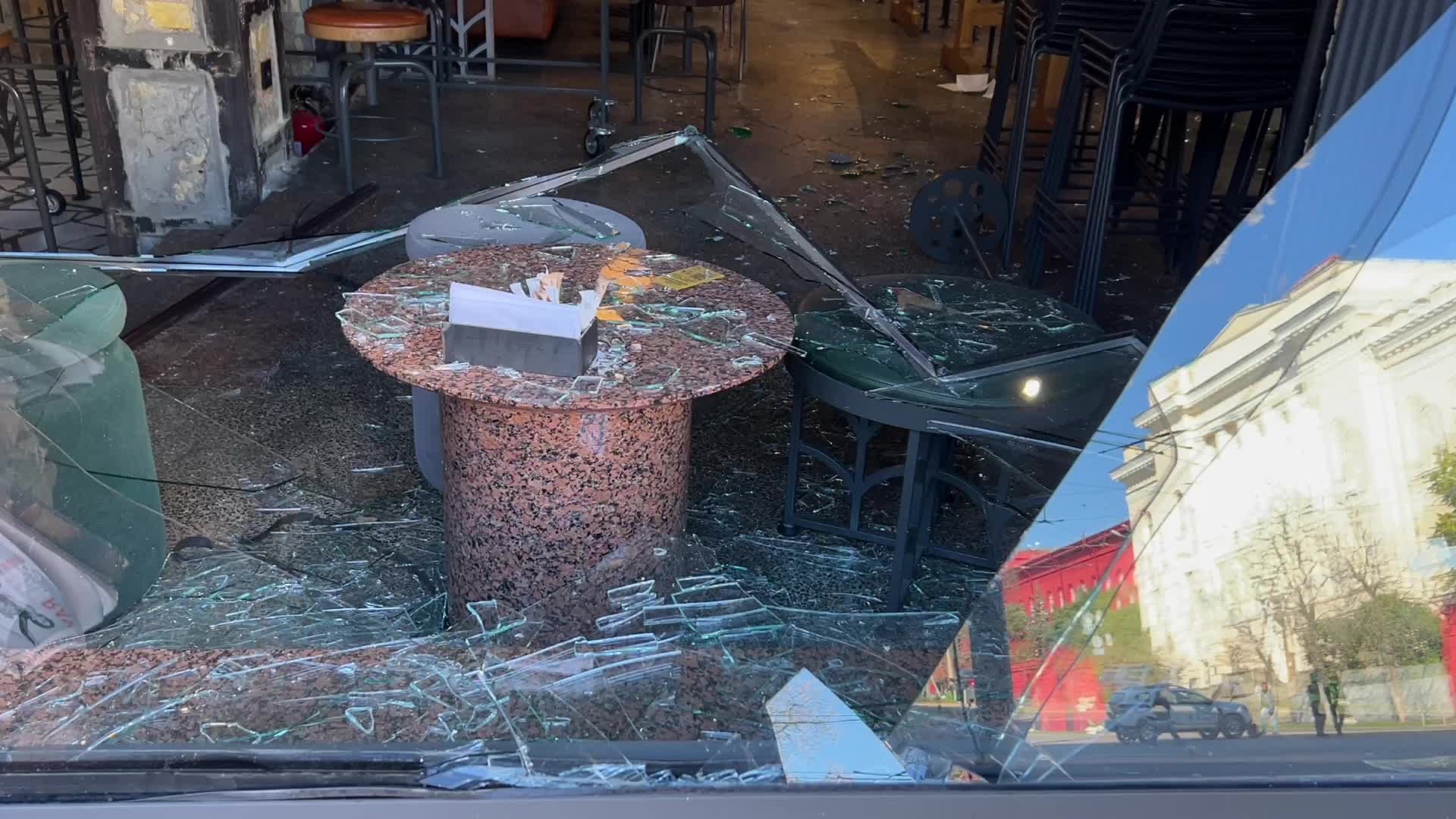 Russian missile strikes in Kyiv