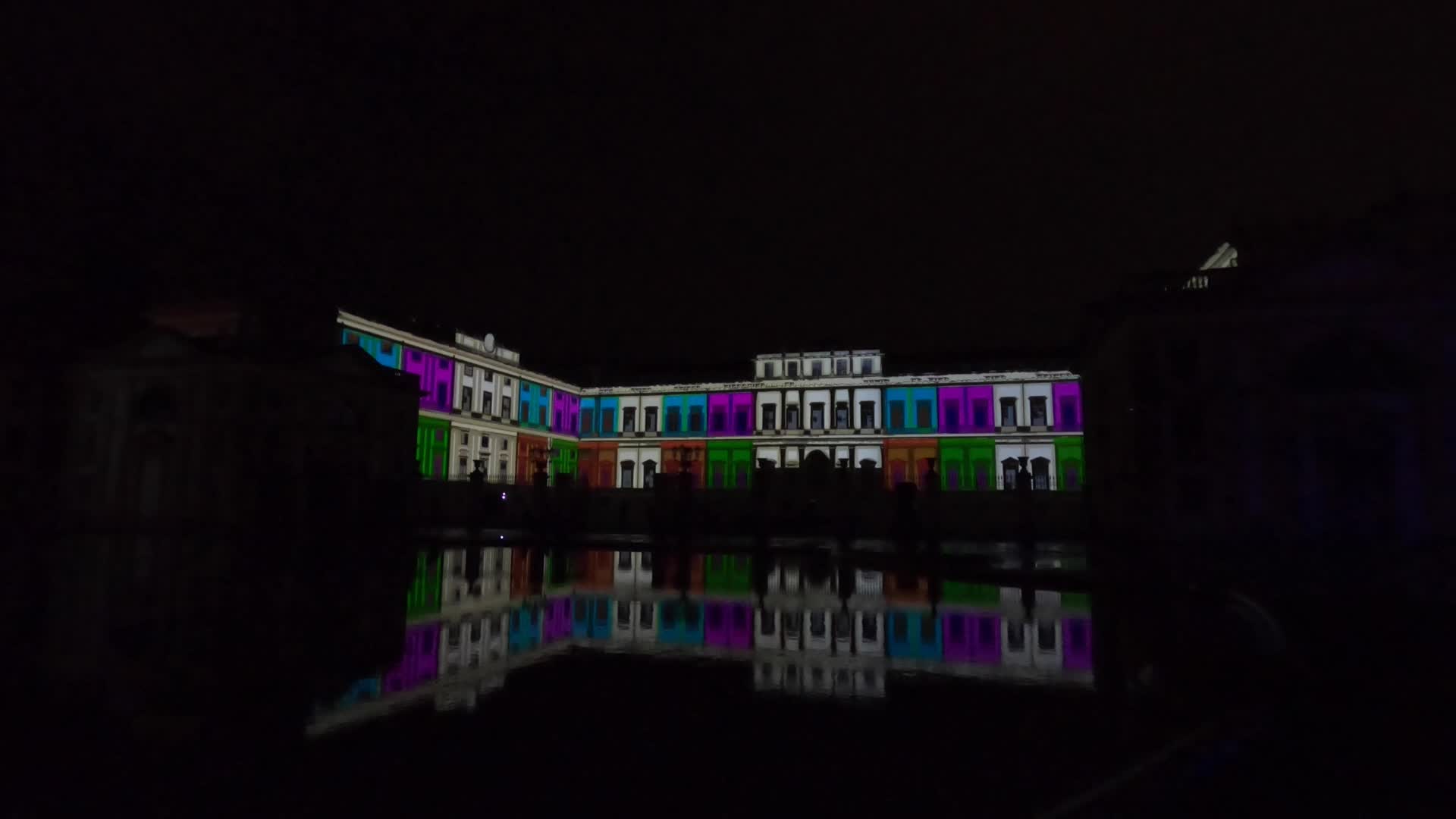 The audiovisual 3d mapping show of the Kernel Festival in Monza