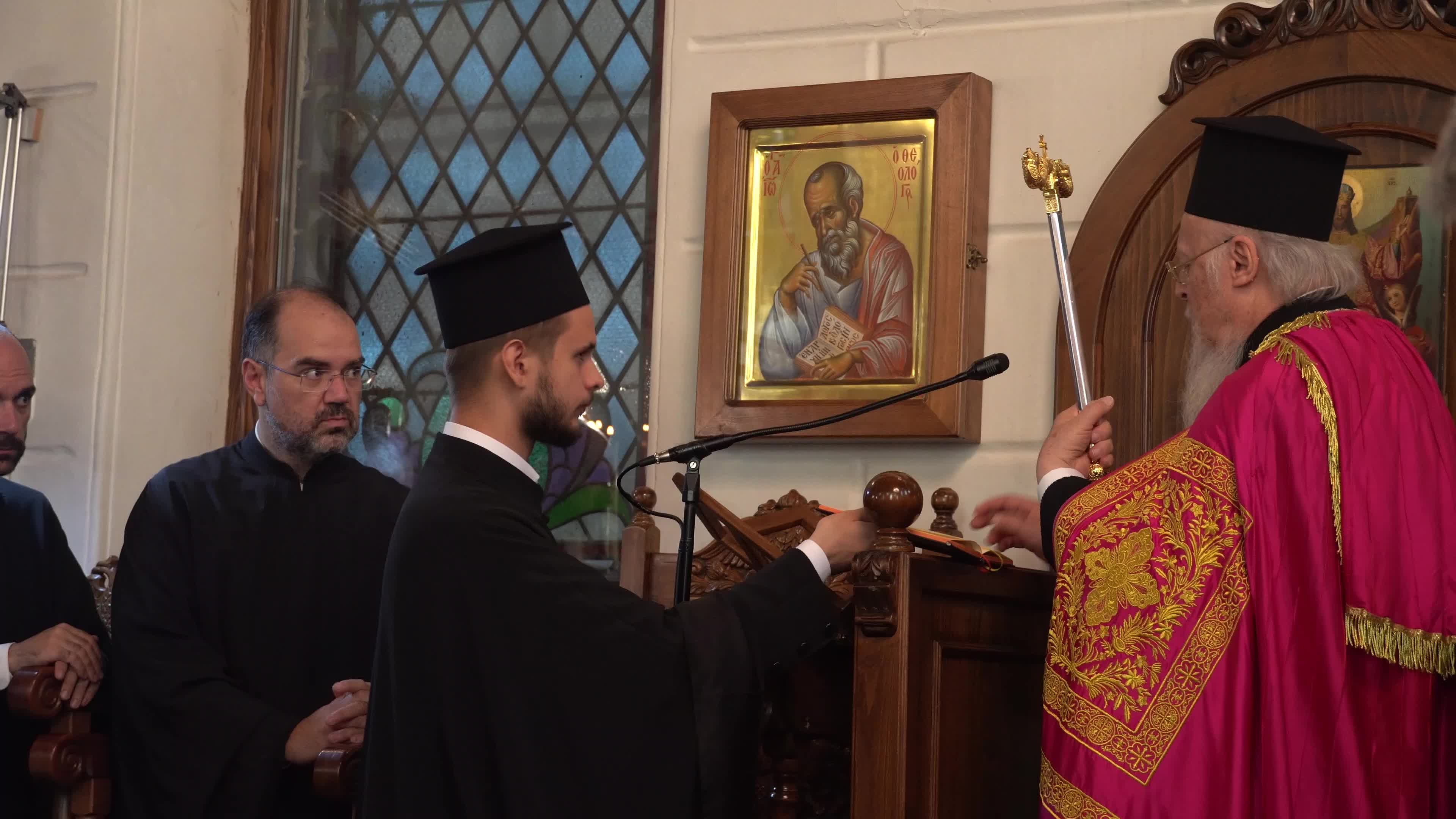Ecumenical Patriarch Bartholomew I of Constantinople officiates Sunday mass, Izmir, Turkey