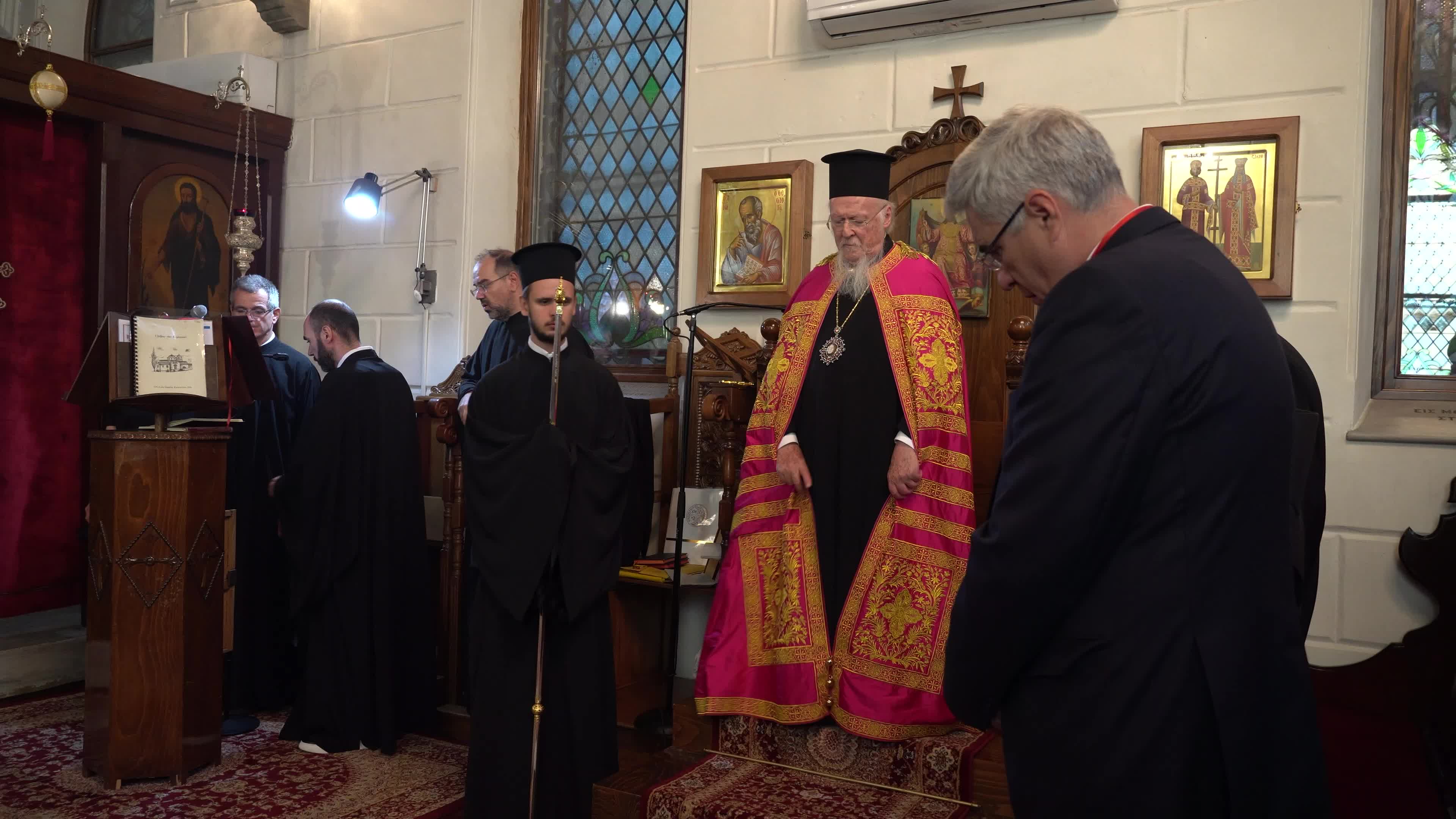 Ecumenical Patriarch Bartholomew I of Constantinople officiates Sunday mass, Izmir, Turkey