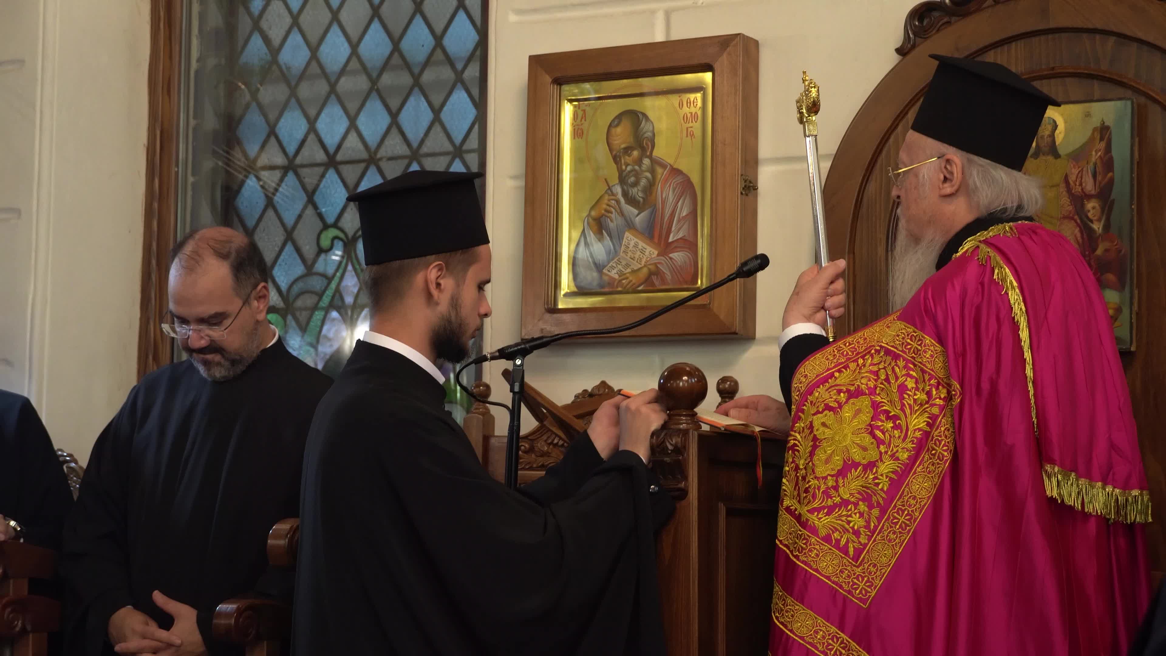 Ecumenical Patriarch Bartholomew I of Constantinople officiates Sunday mass, Izmir, Turkey