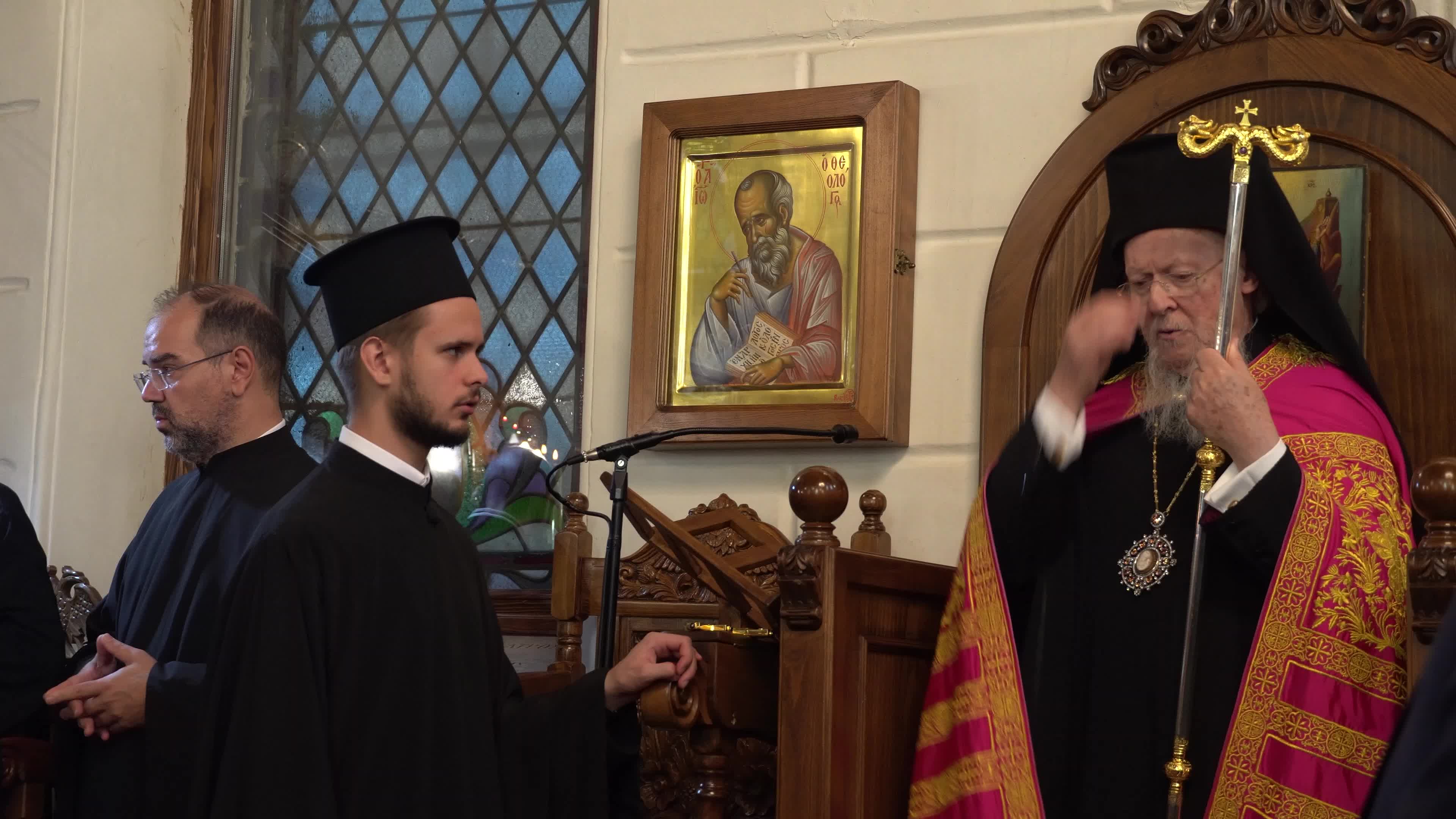 Ecumenical Patriarch Bartholomew I of Constantinople officiates Sunday mass, Izmir, Turkey