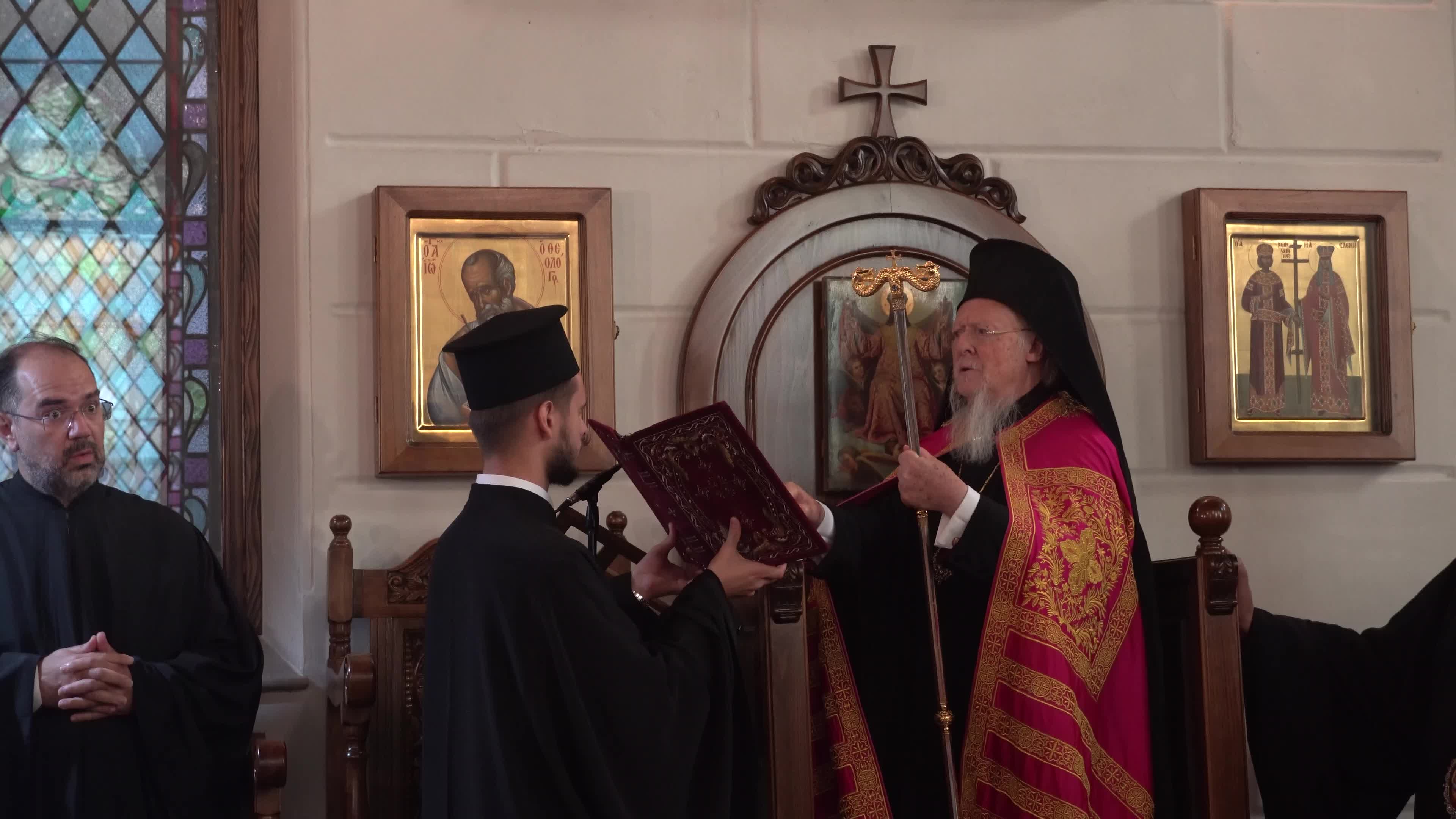 Ecumenical Patriarch Bartholomew I of Constantinople officiates Sunday mass, Izmir, Turkey
