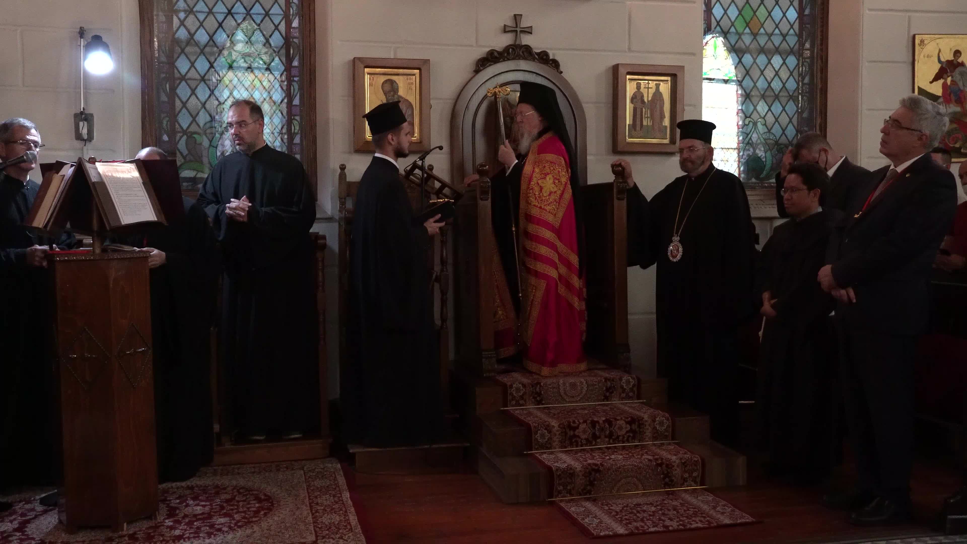 Ecumenical Patriarch Bartholomew I of Constantinople officiates Sunday mass, Izmir, Turkey