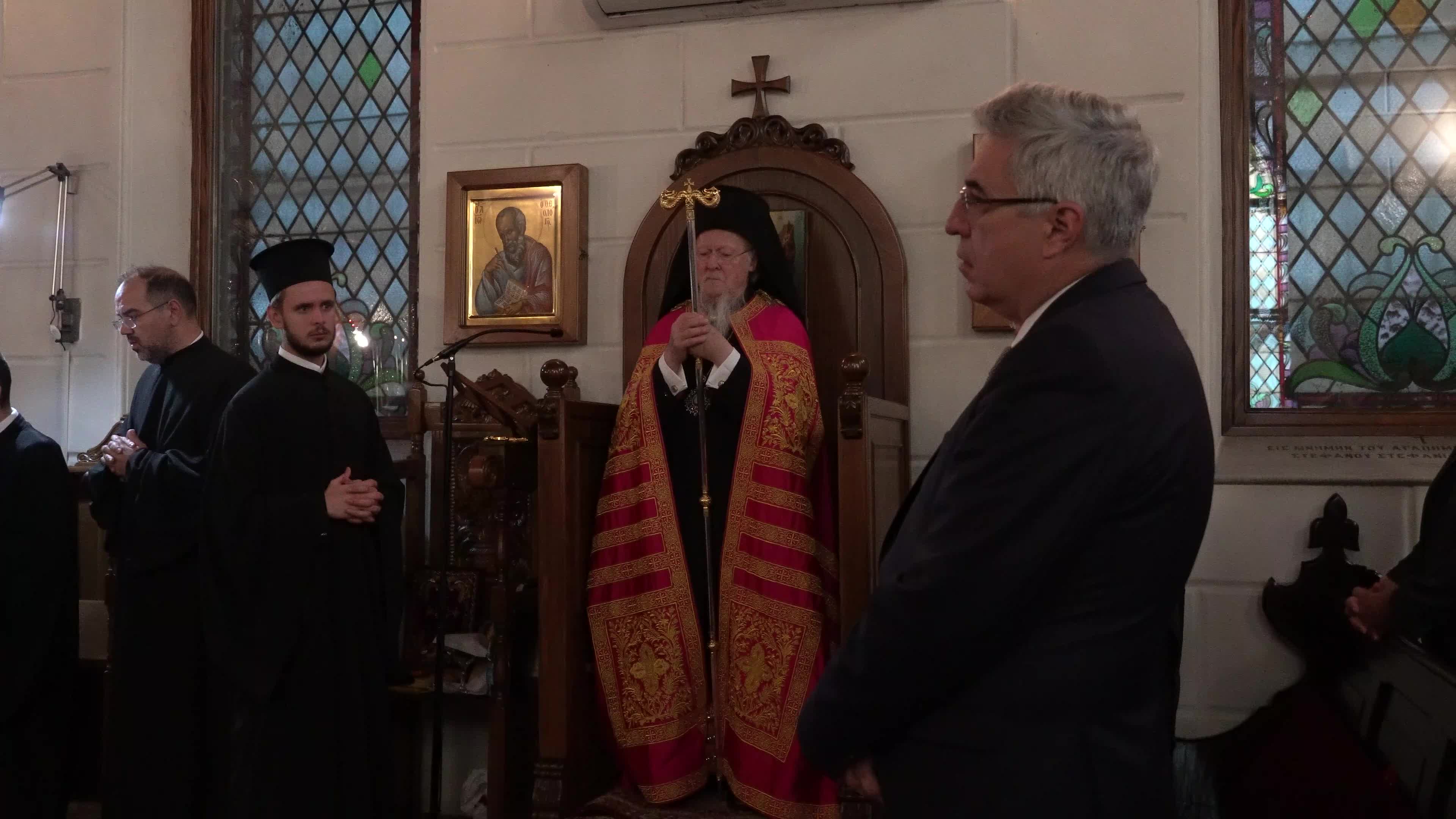 Ecumenical Patriarch Bartholomew I of Constantinople officiates Sunday mass, Izmir, Turkey
