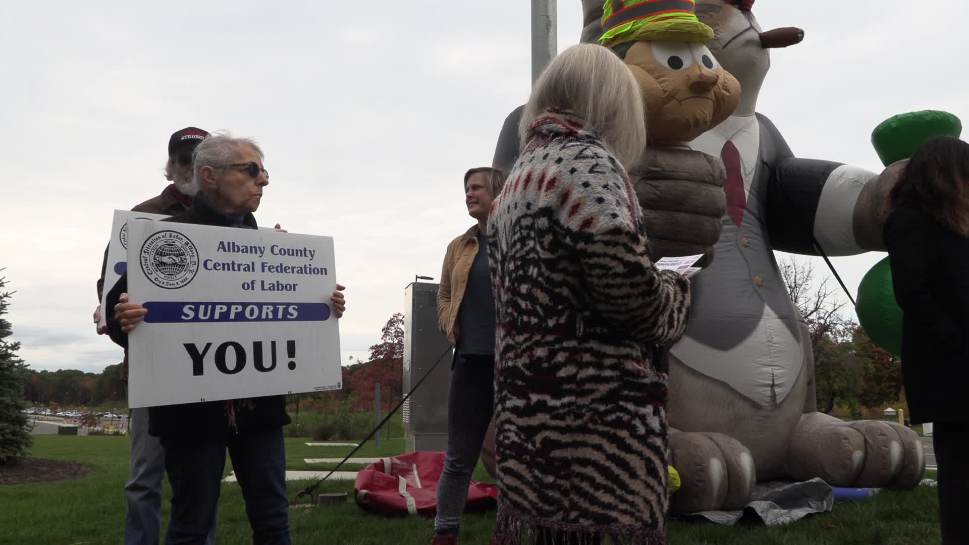 NY: Amazon Labor Union Election Rally Albany