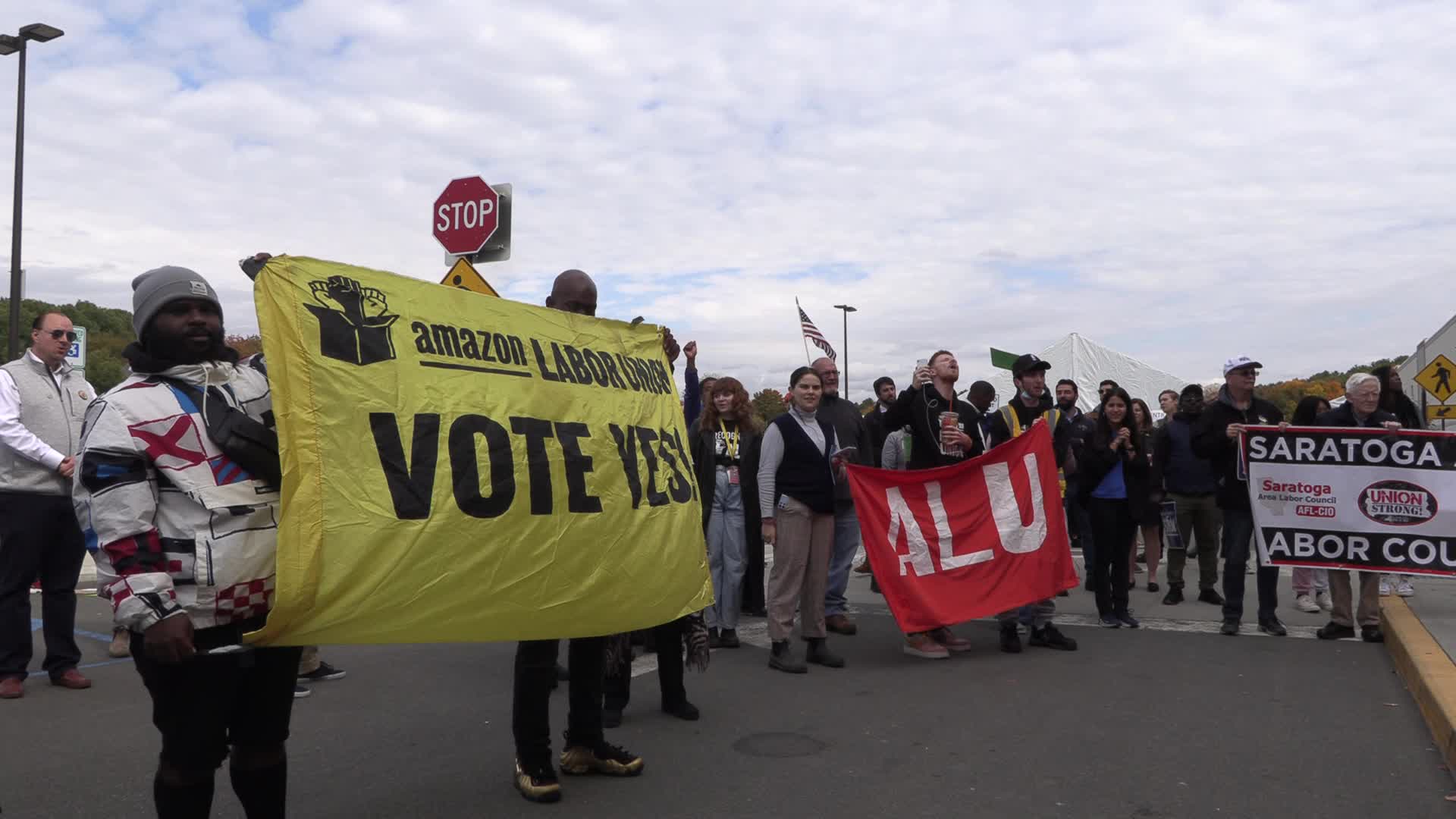NY: Amazon Labor Union Election Rally Albany