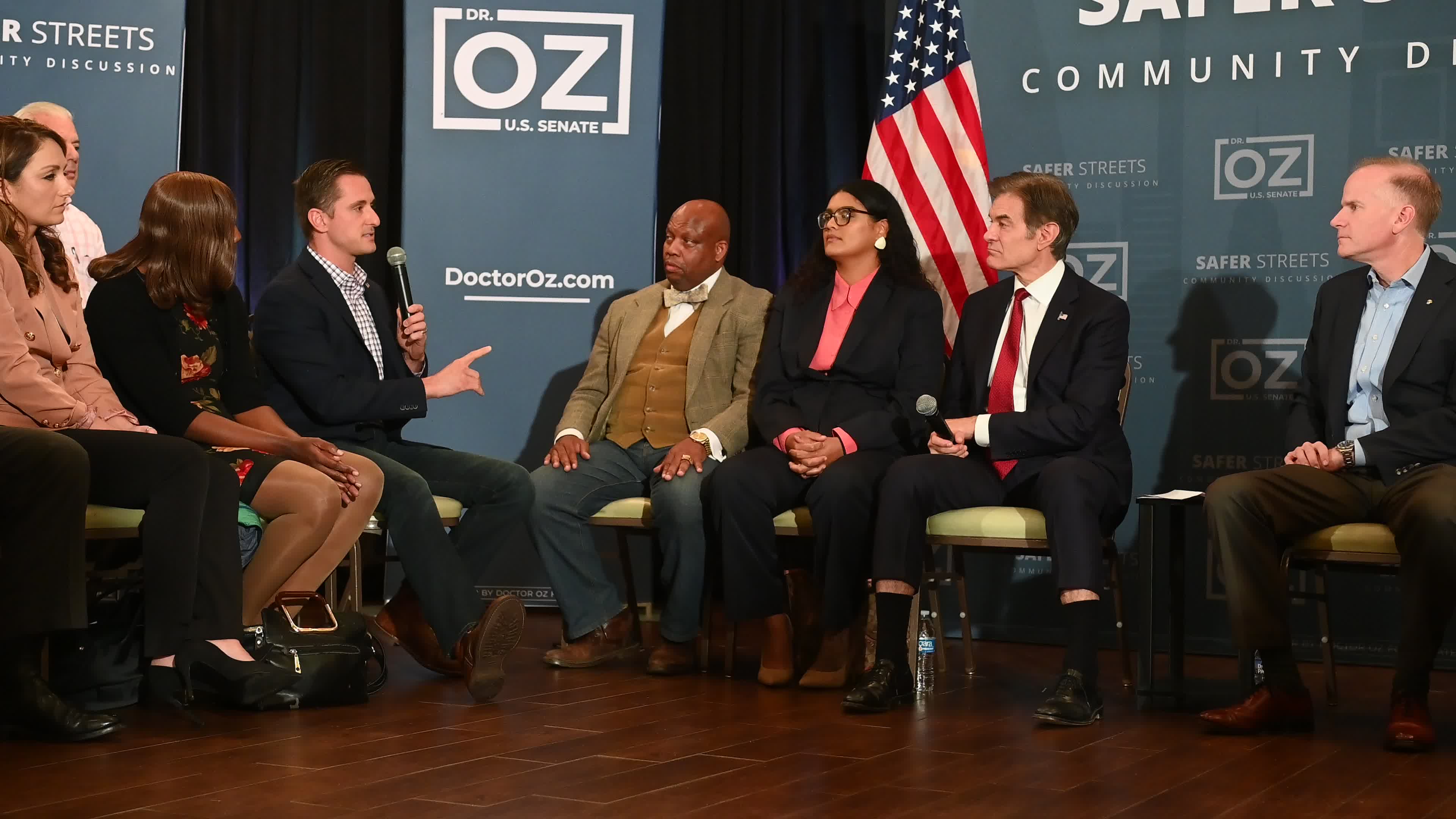 Mehmet Oz Holds Community Discussions on Violence in Philadelphia, PA