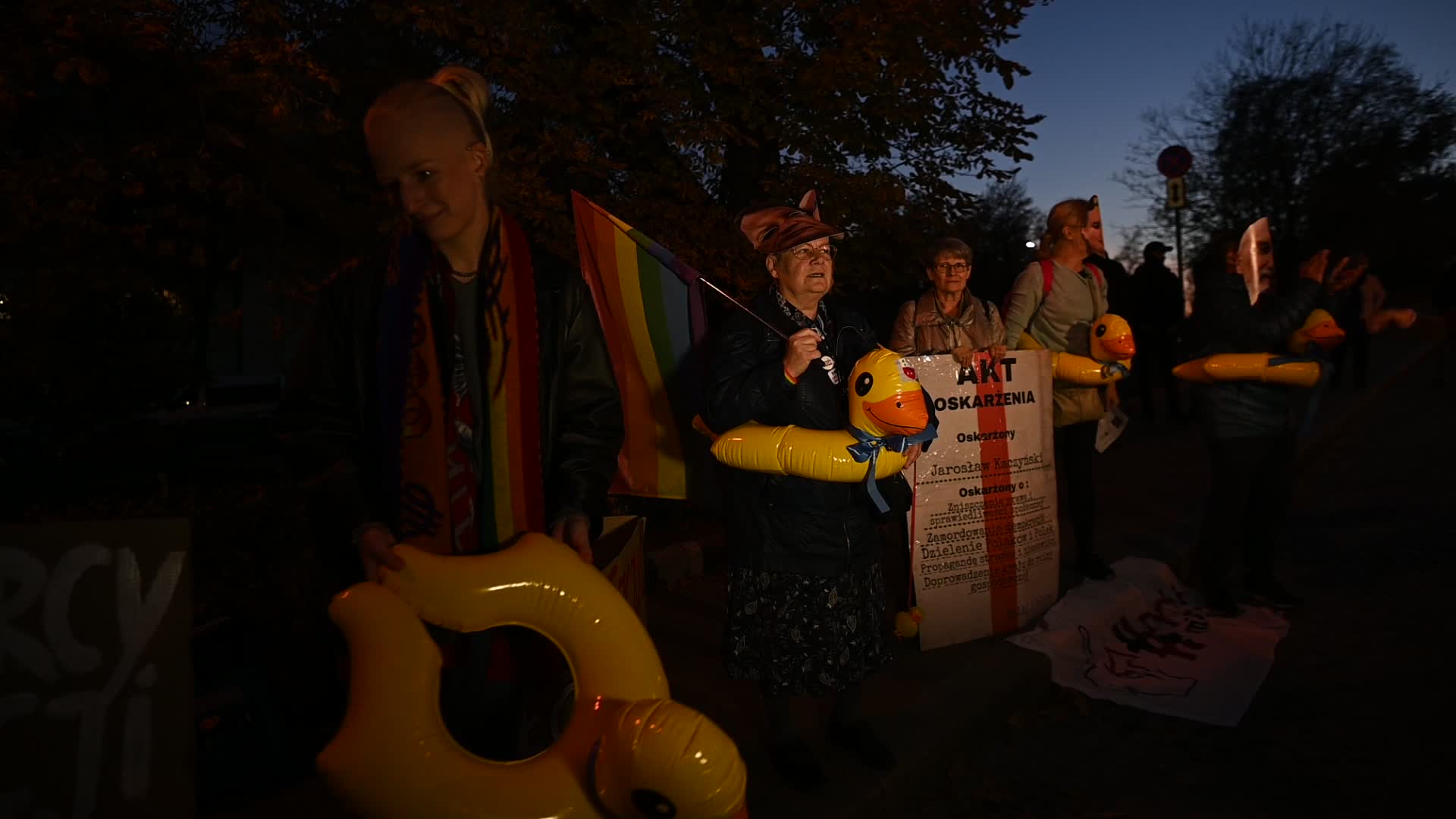 Protest Against Jaroslaw Kaczynski In Krakow