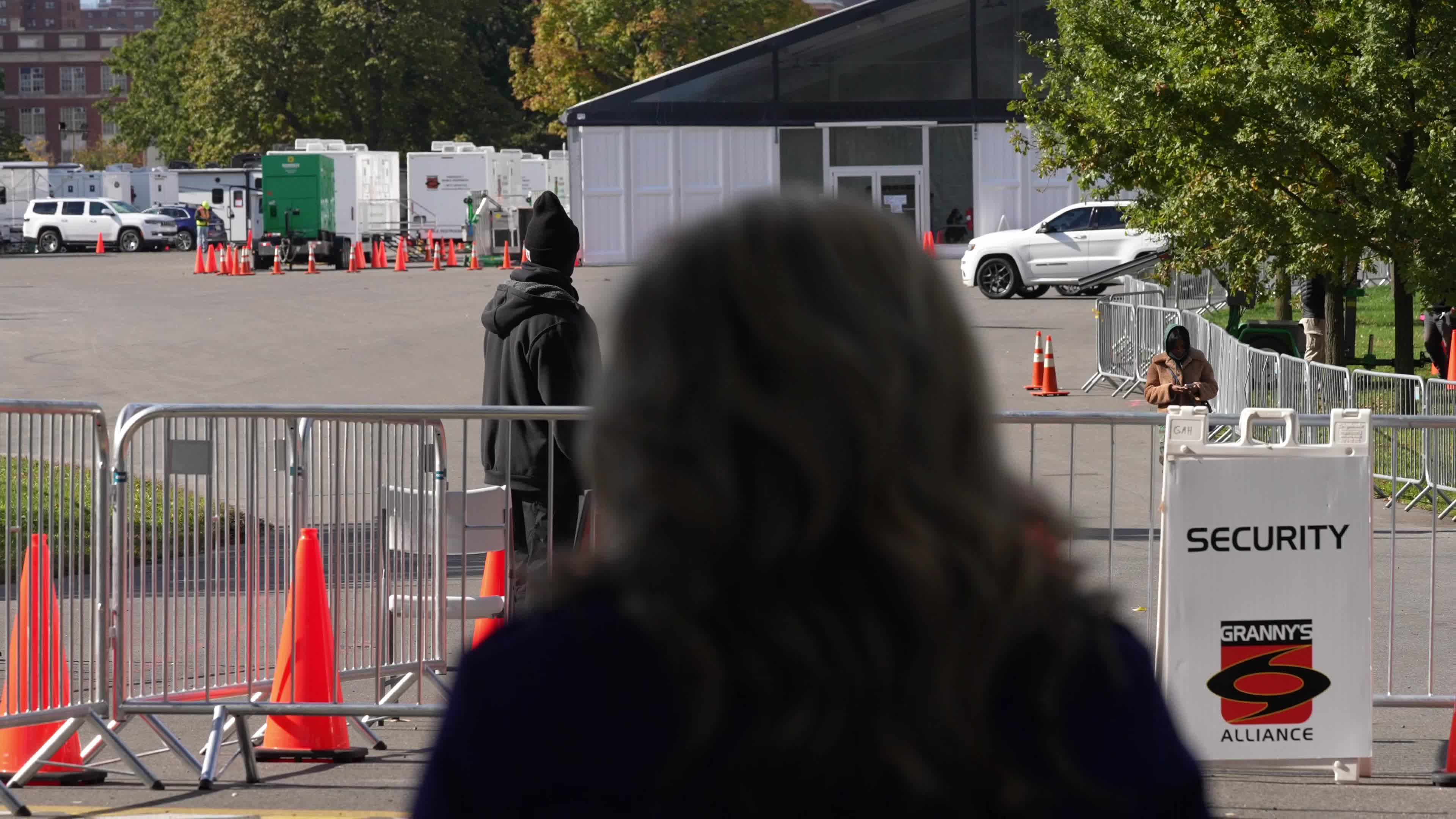 NYC Opens The Randall's Island Humanitarian Emergency Response And Relief Center To House Migrants