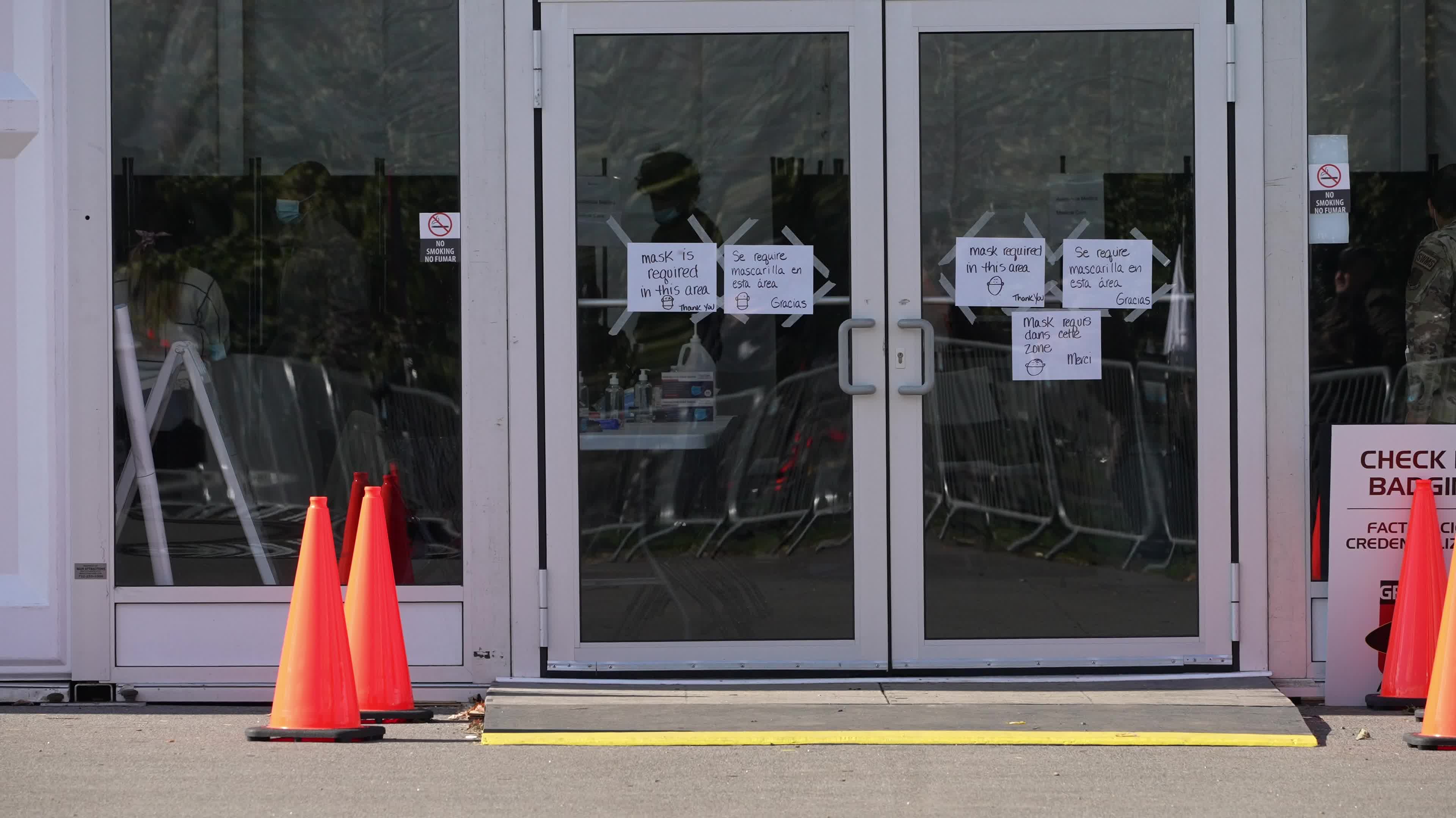 NYC Opens The Randall's Island Humanitarian Emergency Response And Relief Center To House Migrants