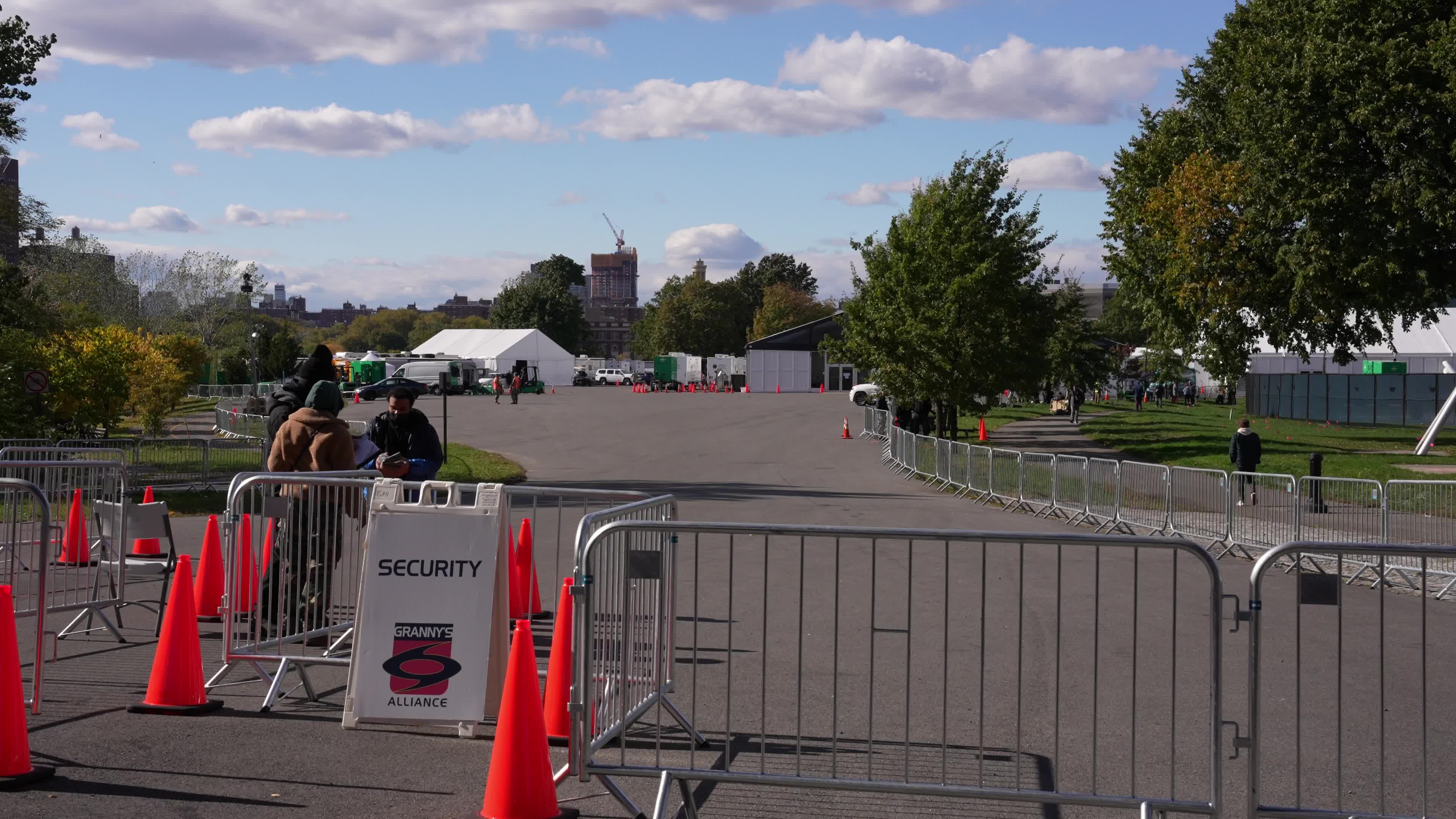 NYC Opens The Randall's Island Humanitarian Emergency Response And Relief Center To House Migrants