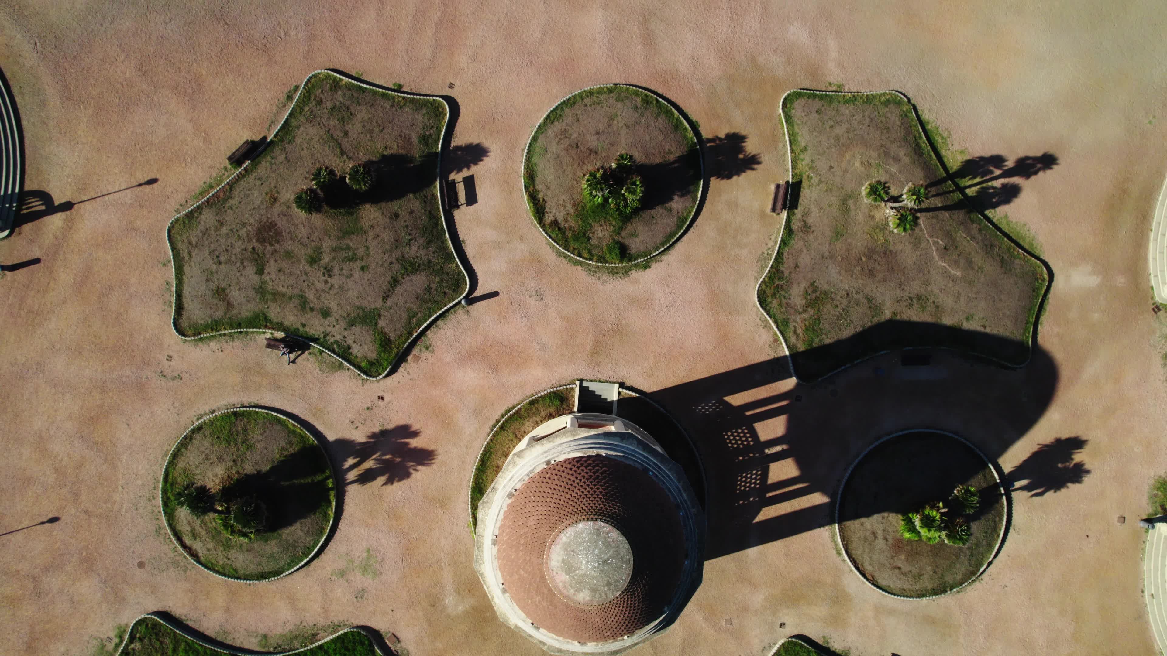 Drone View of Terrazza Mascagni In Livorno, Italy