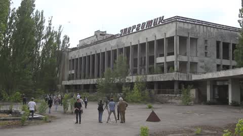 Press Tour of The Locations Depicted in The Chernobyl Series (HBO)
