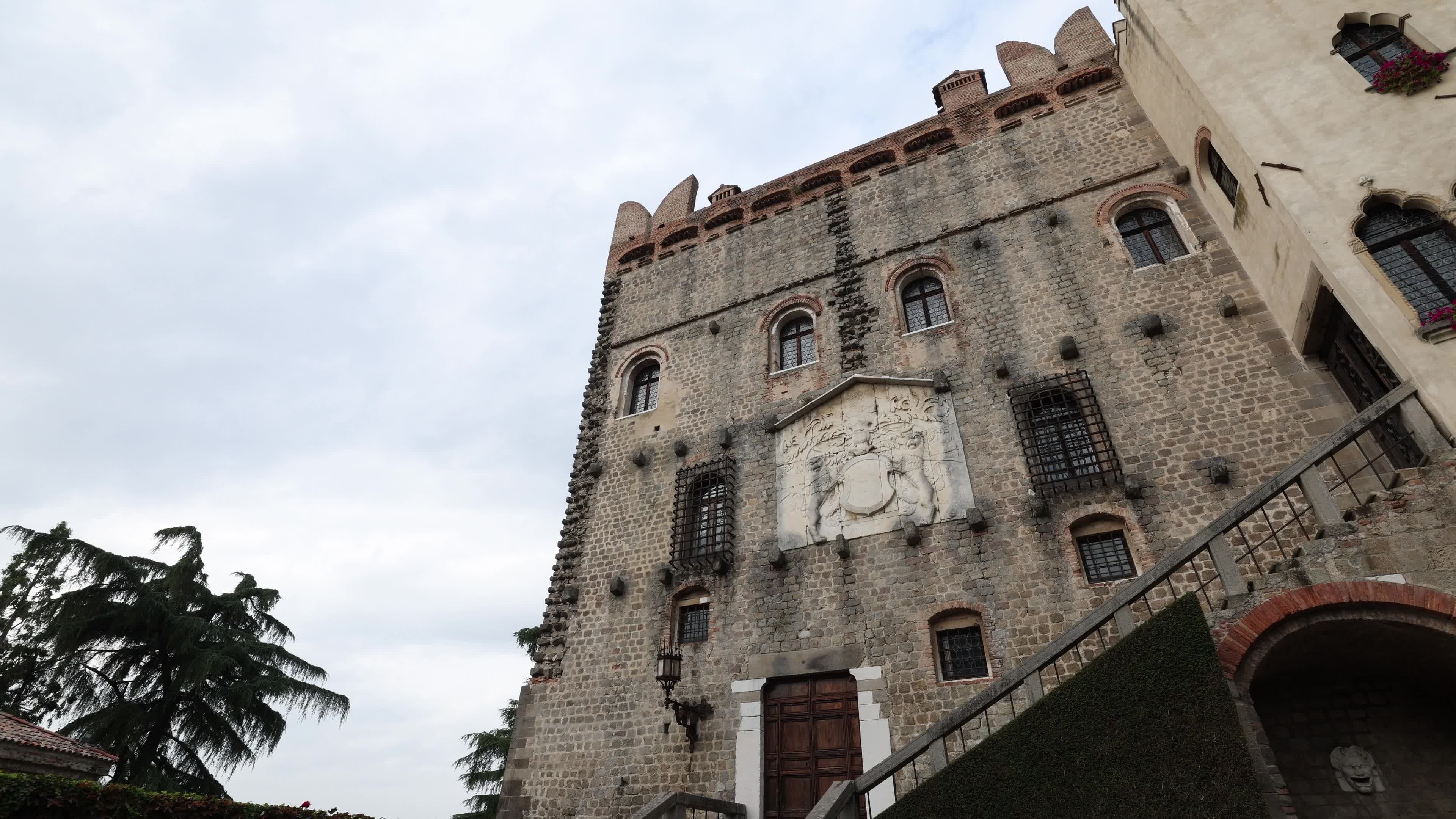 People Visits The Castle of Monselice Amid The COVID-19