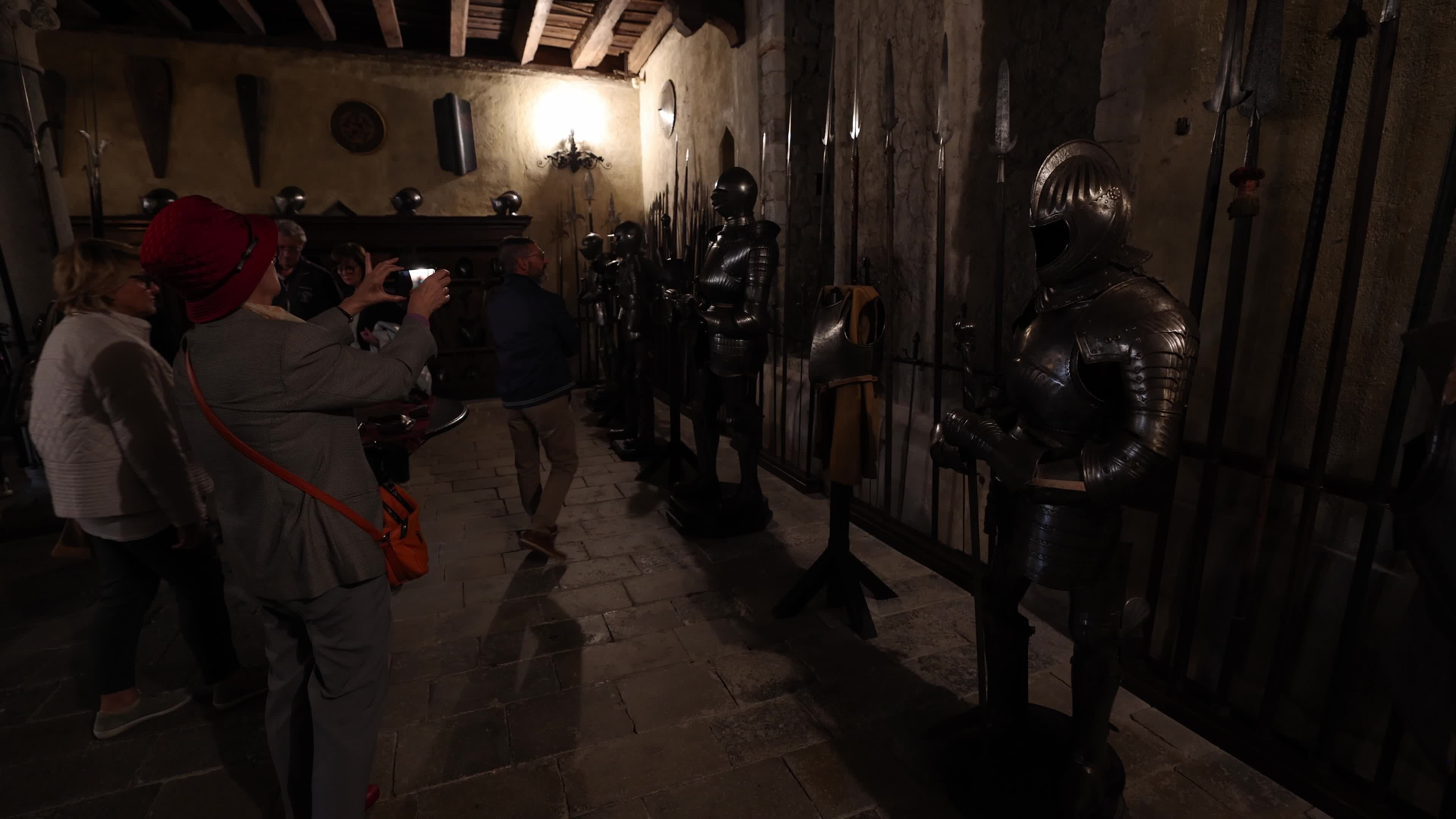 People Visits The Castle of Monselice Amid The COVID-19