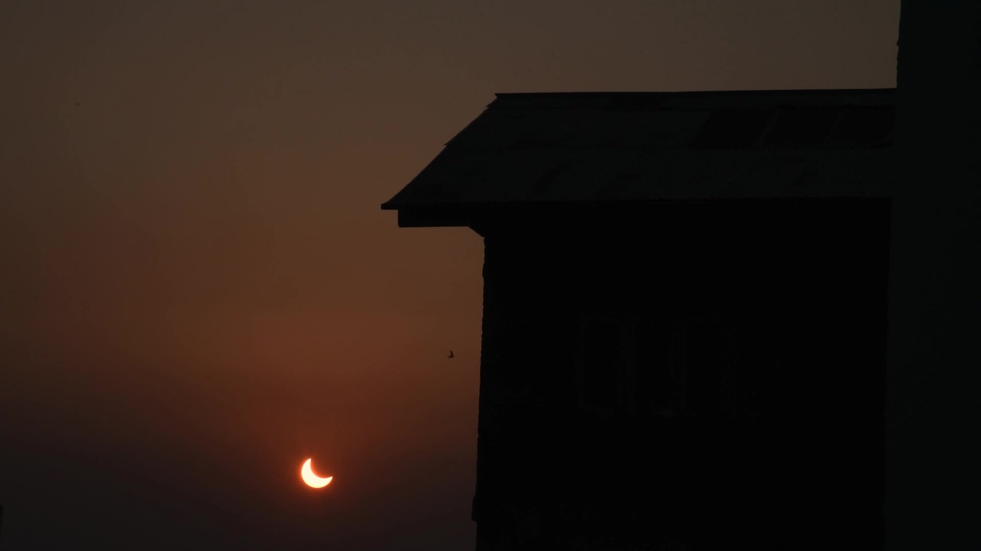 Solar Eclipse in Srinagar, Kashmir.