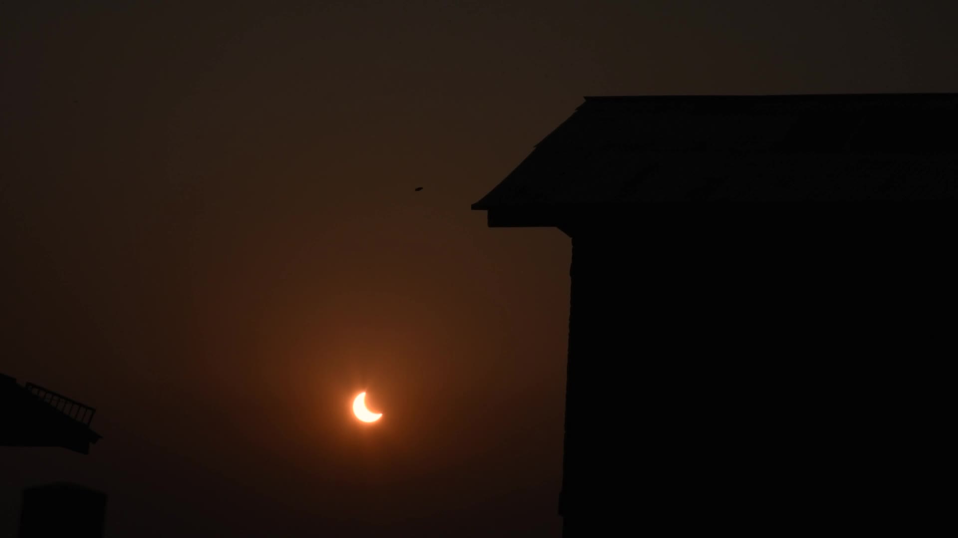Solar Eclipse in Srinagar, Kashmir.