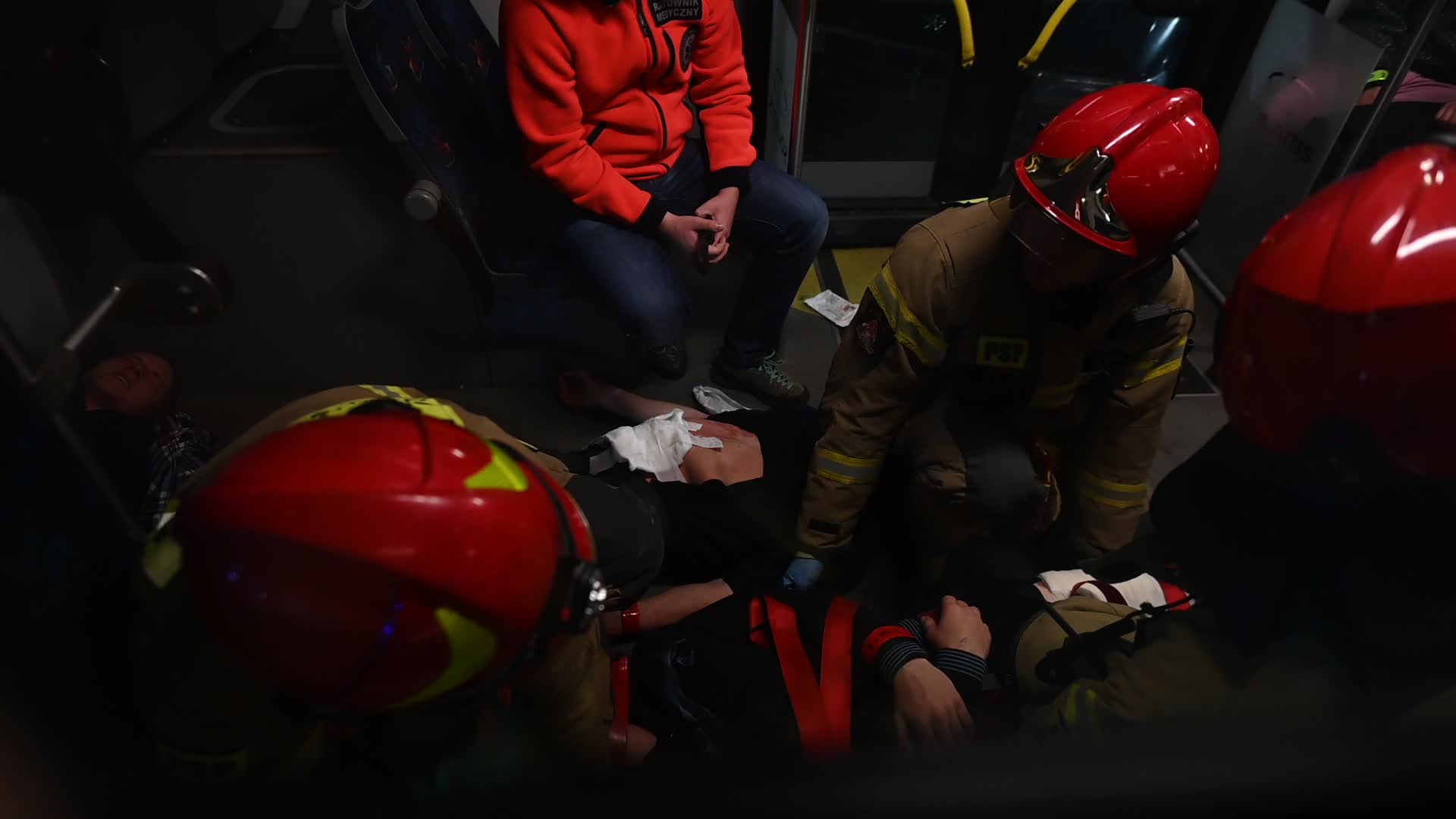 Fire Brigade Tactical And Combat Exercises In Krakow