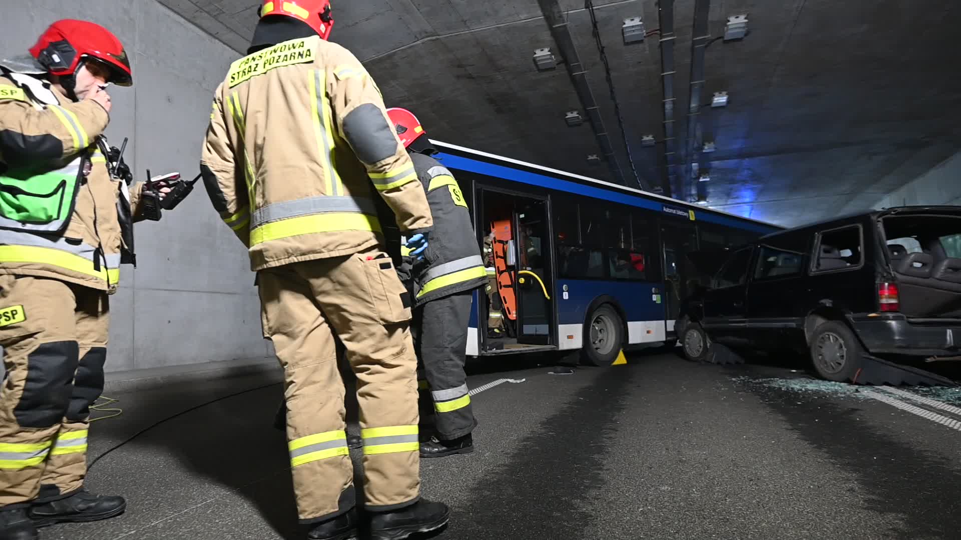 Fire Brigade Tactical And Combat Exercises In Krakow