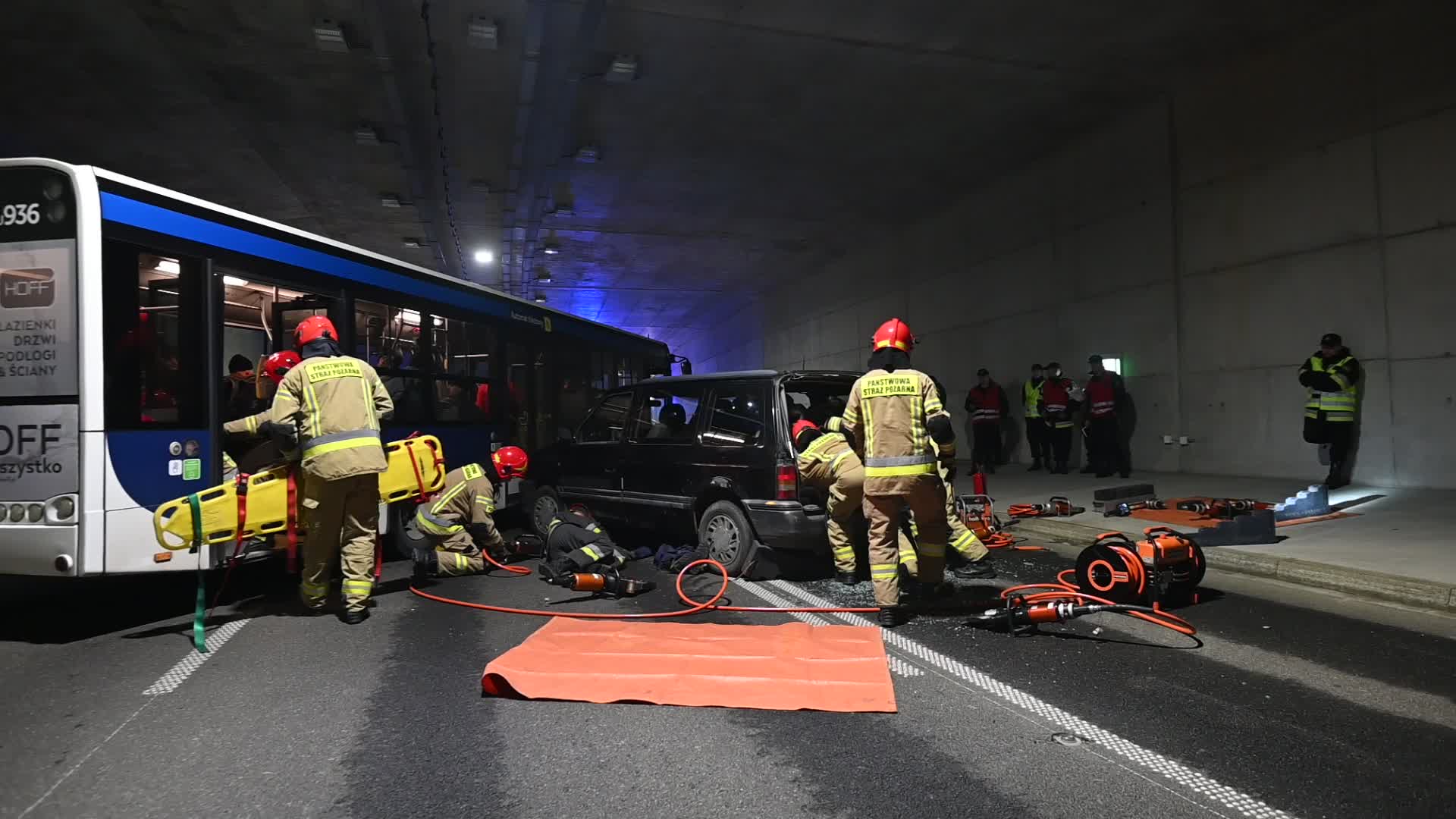Fire Brigade Tactical And Combat Exercises In Krakow