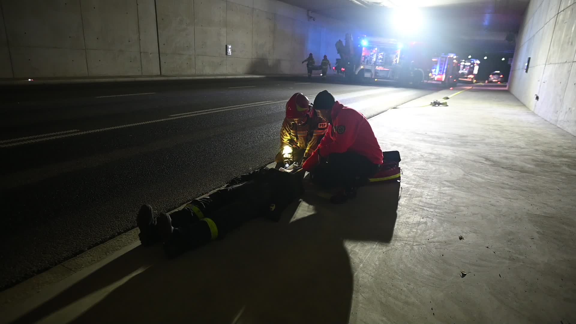 Fire Brigade Tactical And Combat Exercises In Krakow