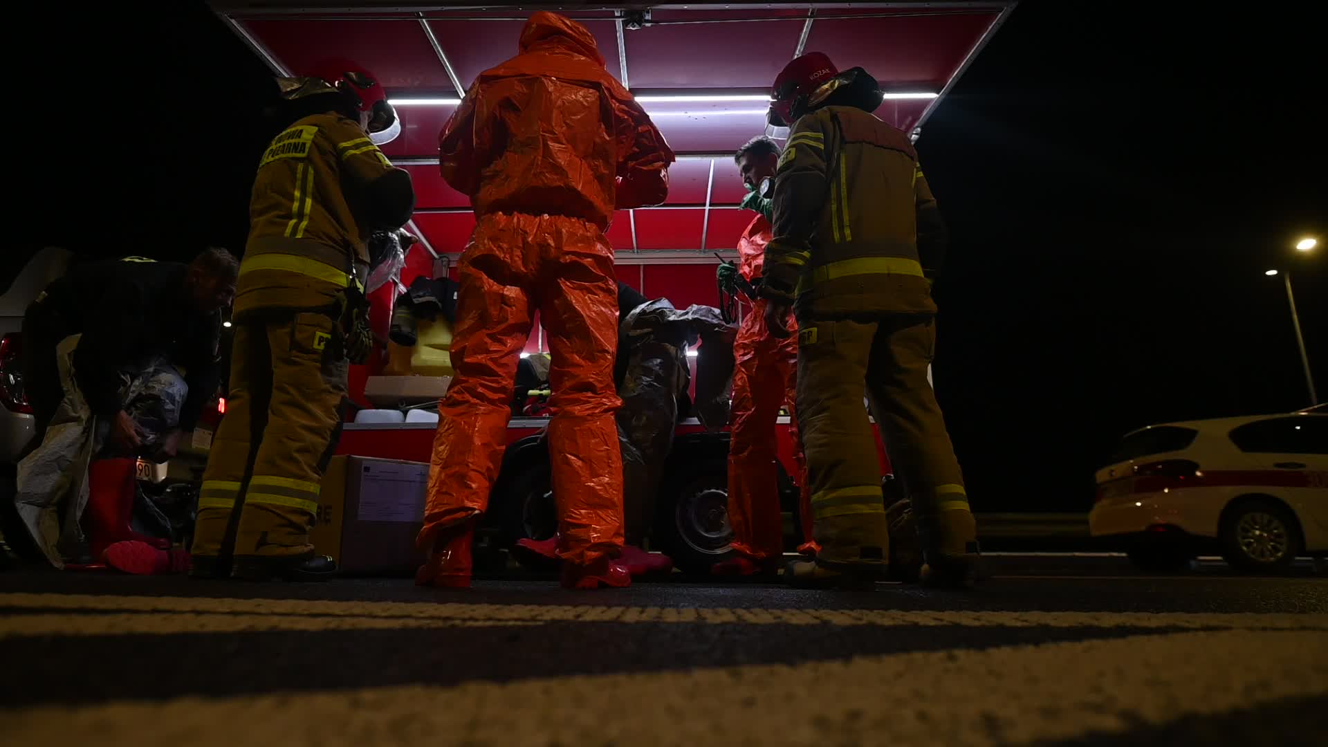 Fire Brigade Tactical And Combat Exercises In Krakow