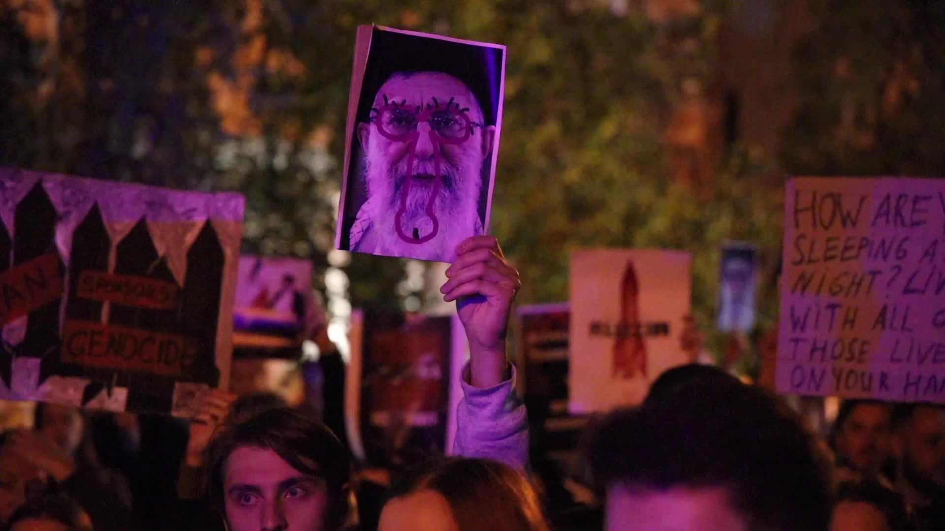 Iran Drone Protest Warsaw