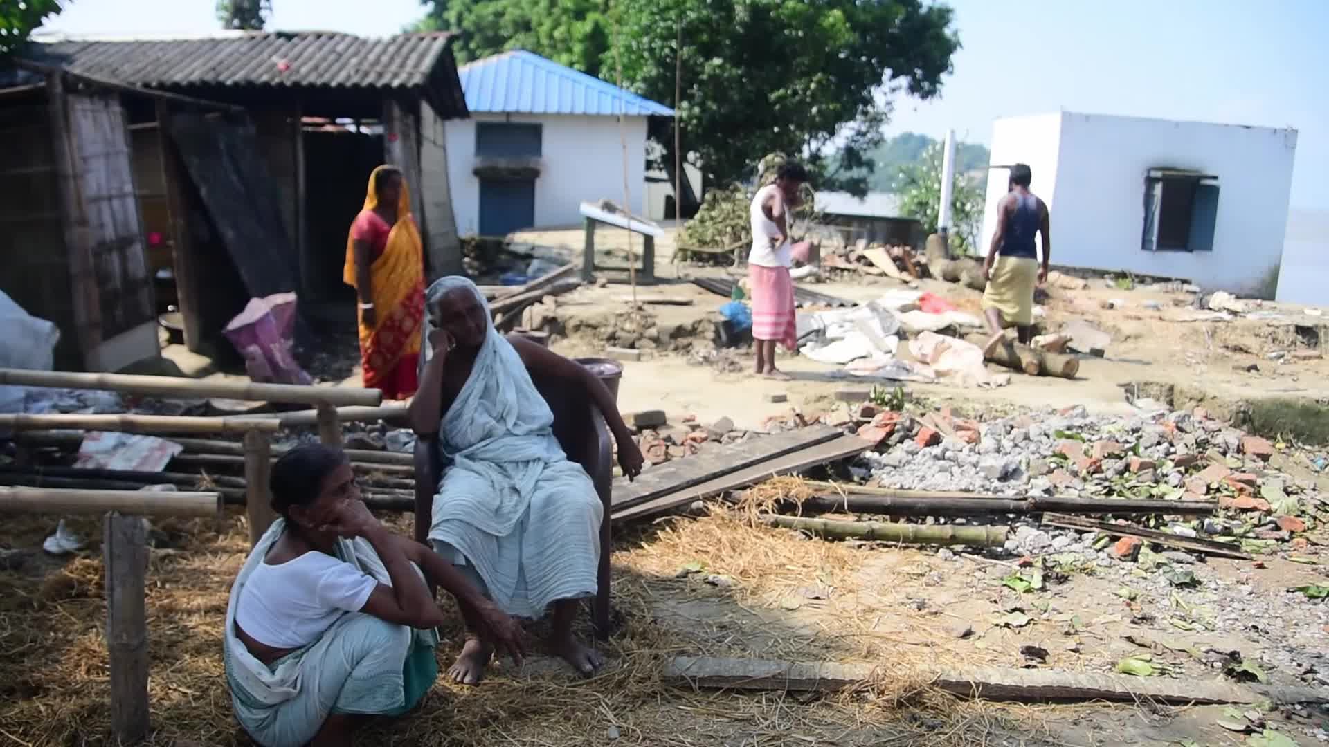 Brahmaputra erosion in India